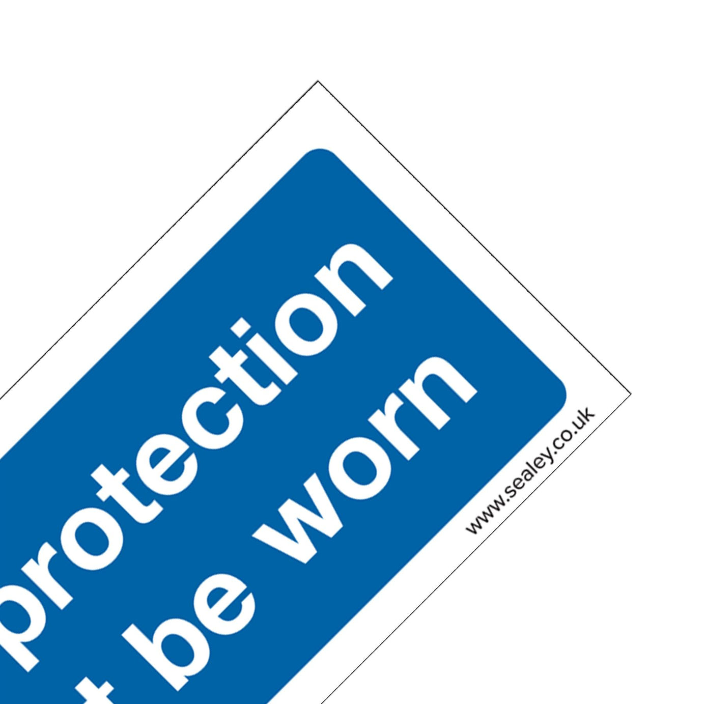 Mandatory Safety Sign - Eye Protection Must Be Worn - Rigid Plastic