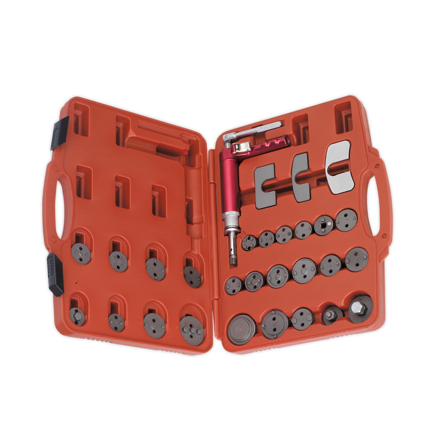 Sealey Air Operated Brake Piston Wind-Back Tool Kit 29pc Fast Lightweight