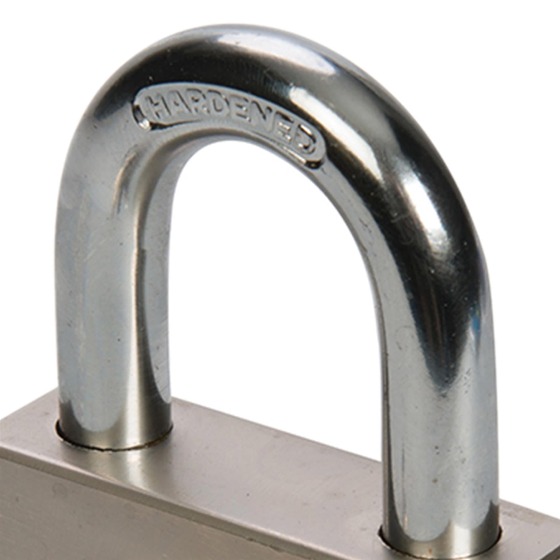 Heavy Duty Steel Padlock - 60mm Strong Home Office Travel Safety Security 3 Keys