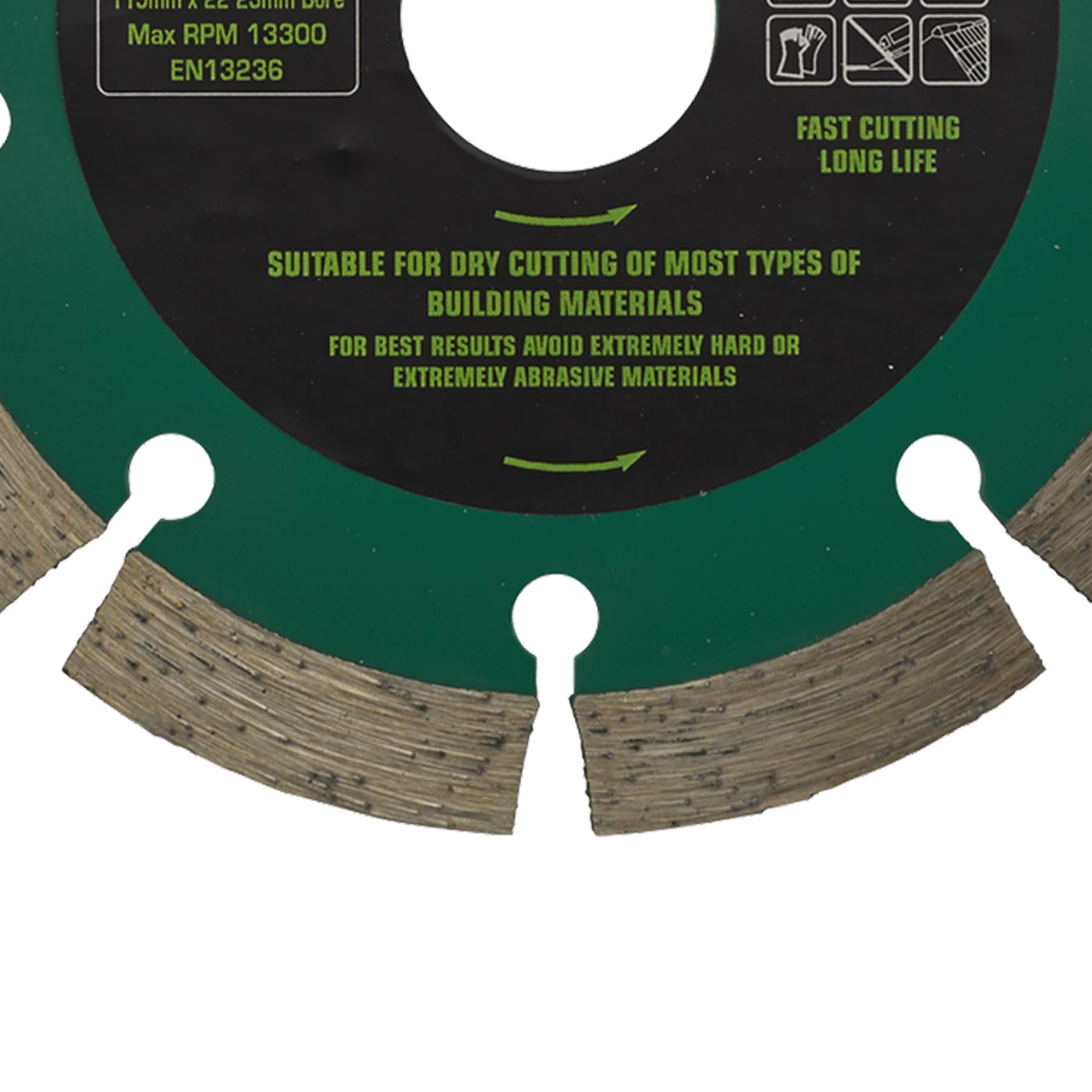 Sealey Value Plus Diamond Blade Ø115 x 22mm