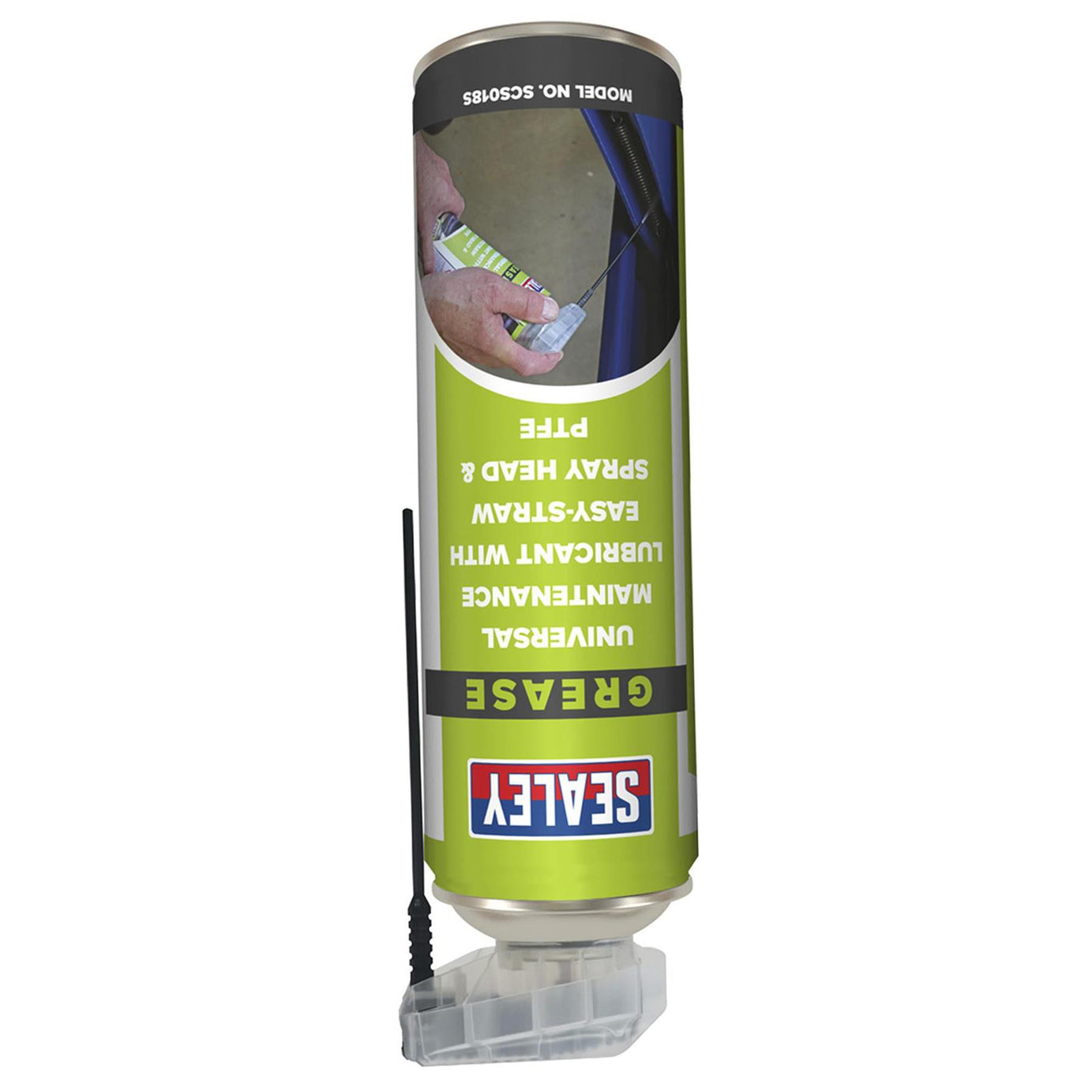 Sealey Maintenance Lube Easy-Straw Spray Head & PTFE 500ml Single