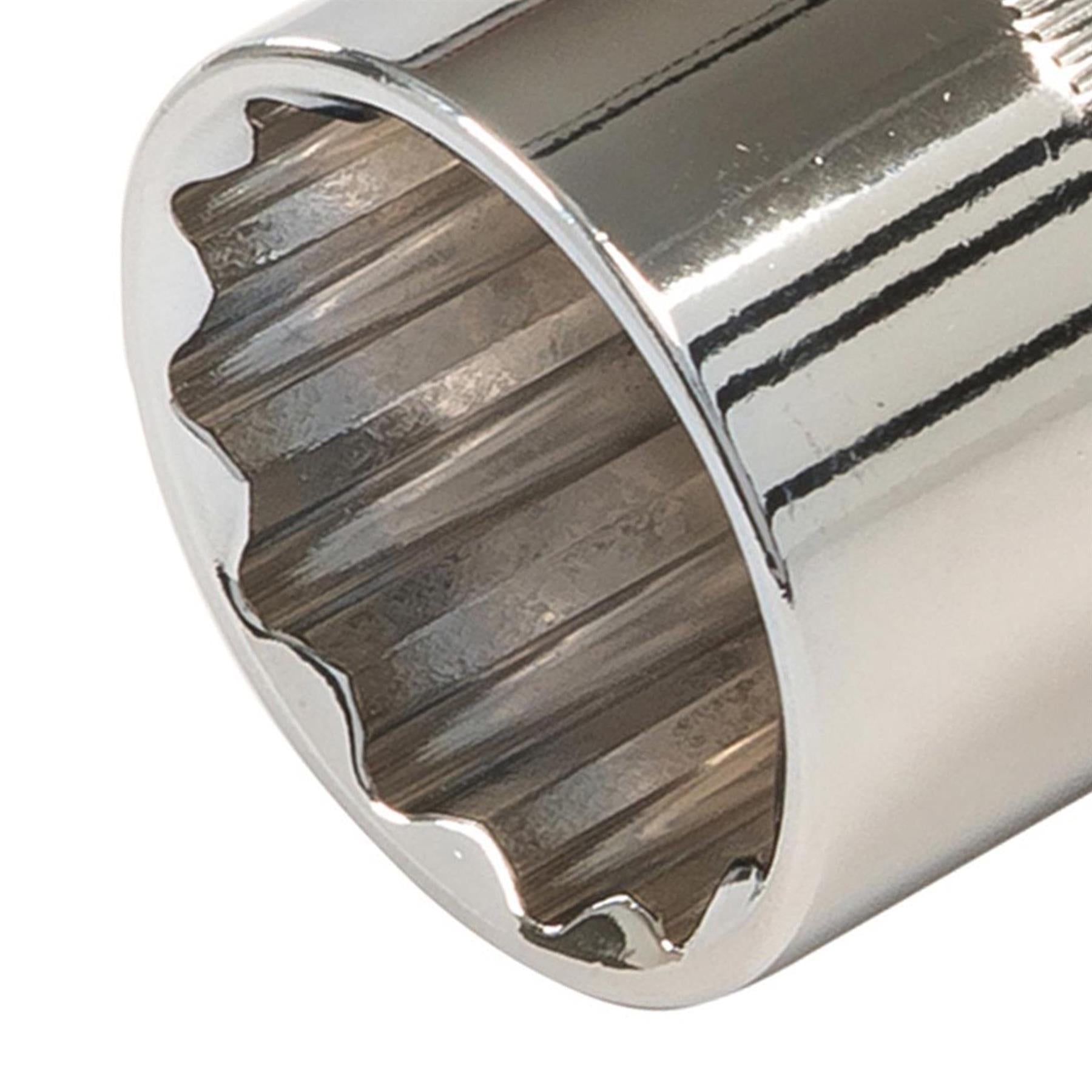 Socket 1/2" Drive 12pt Metric 12 Point Bi Hex Corrosion Resistant Socket 24mm