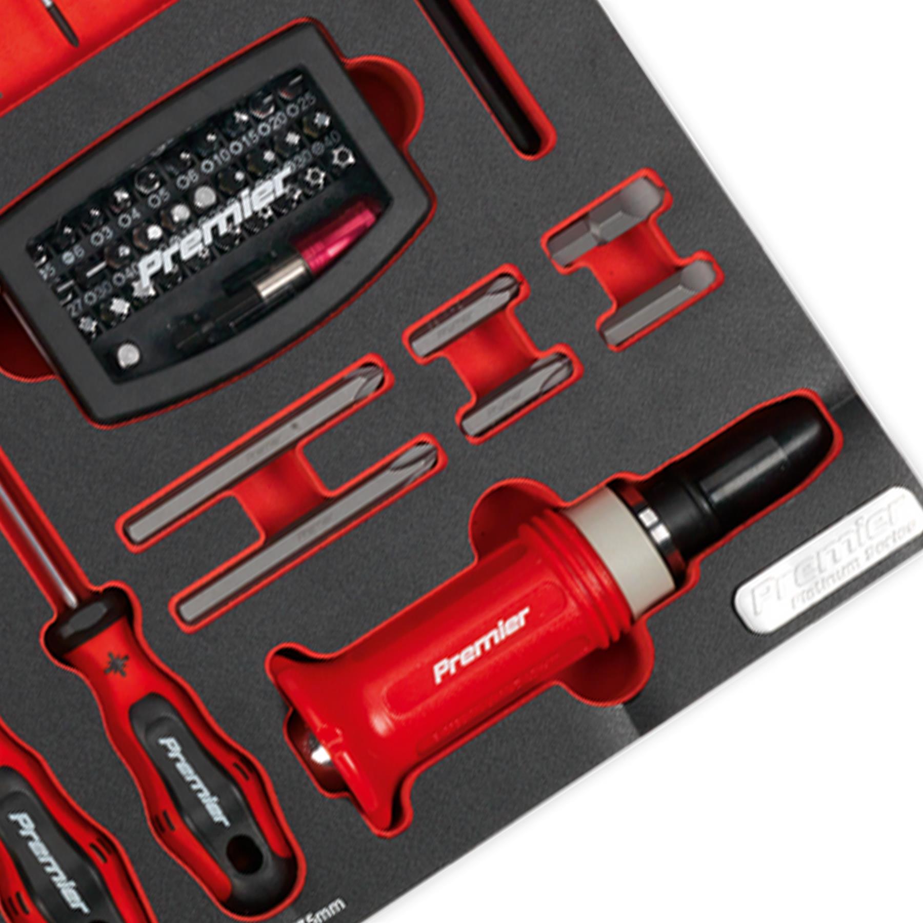 Sealey Tool Tray with Screwdriver Set 72pc