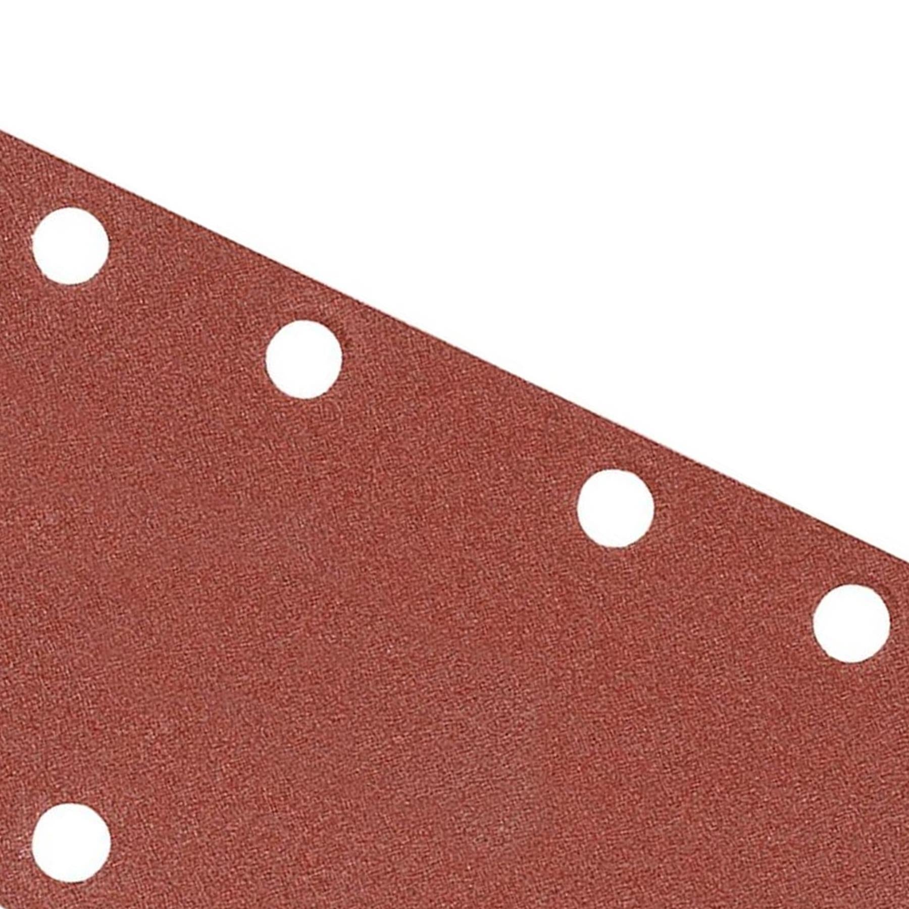 10 x 1/3 Punched Sanding Sheets, 93 x 190mm Sandpaper Pads Sander Hook and Loop 240 Grit