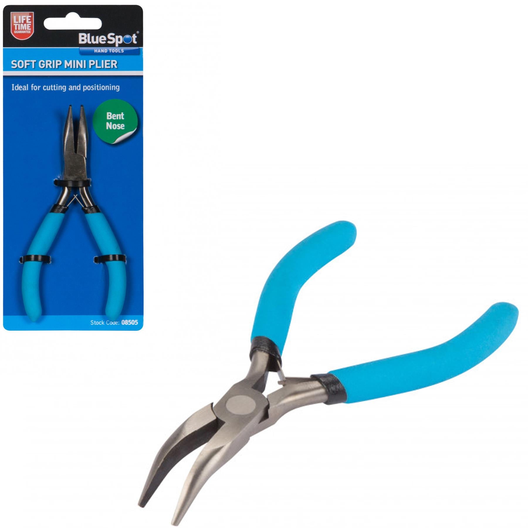 BlueSpot Mini Needle Nose Bent Pliers Hand Diy Precision Tool **Lifetime Warranty**