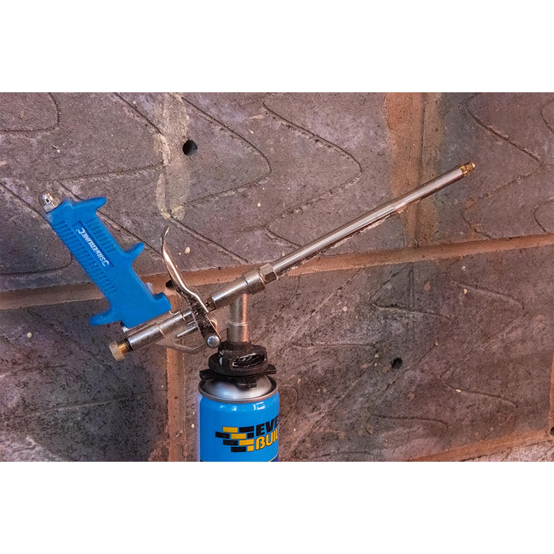 PU Foam Applicator Gun 200mm corrosion resist steel barrel & brass nozzle PTFE