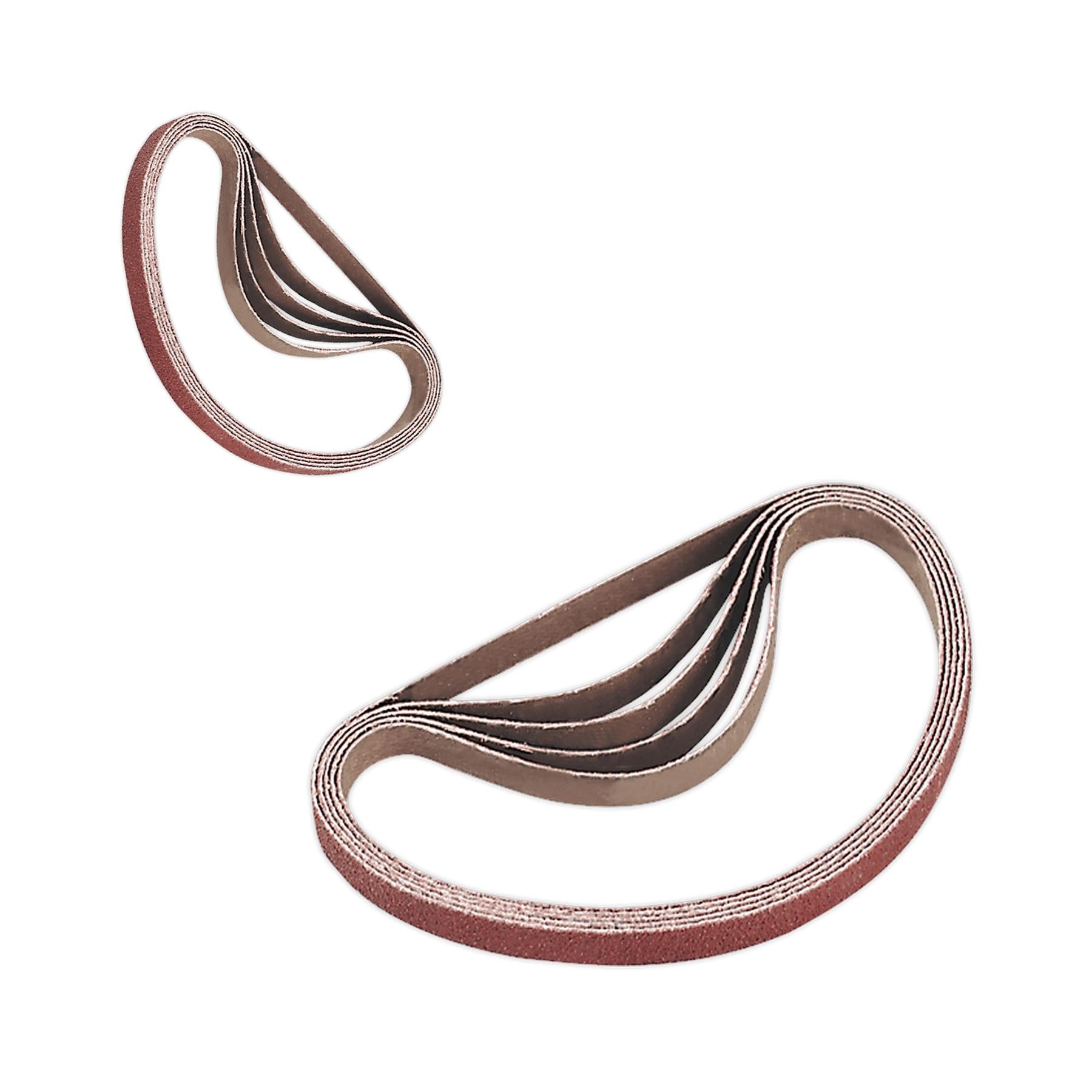 Sealey Sanding Belt 10 x 330mm 40Grit Pack of 5