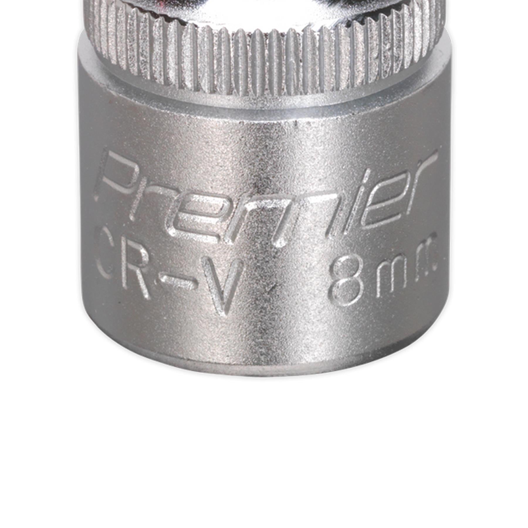 Sealey  WallDrive® Socket 8mm 1/2"Sq Drive