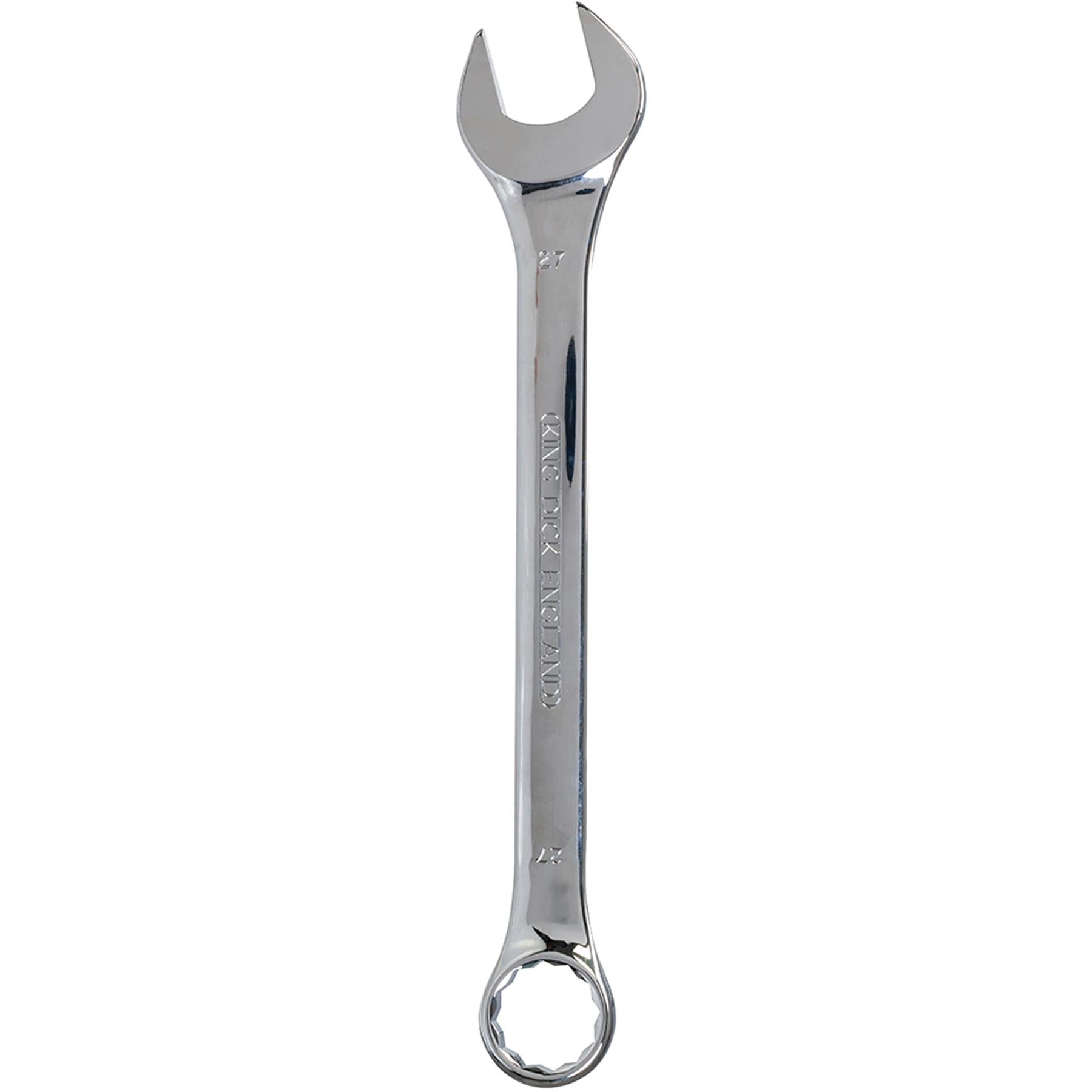 King Dick metric 27 MM polished chrome combination spanner wrenches spanners