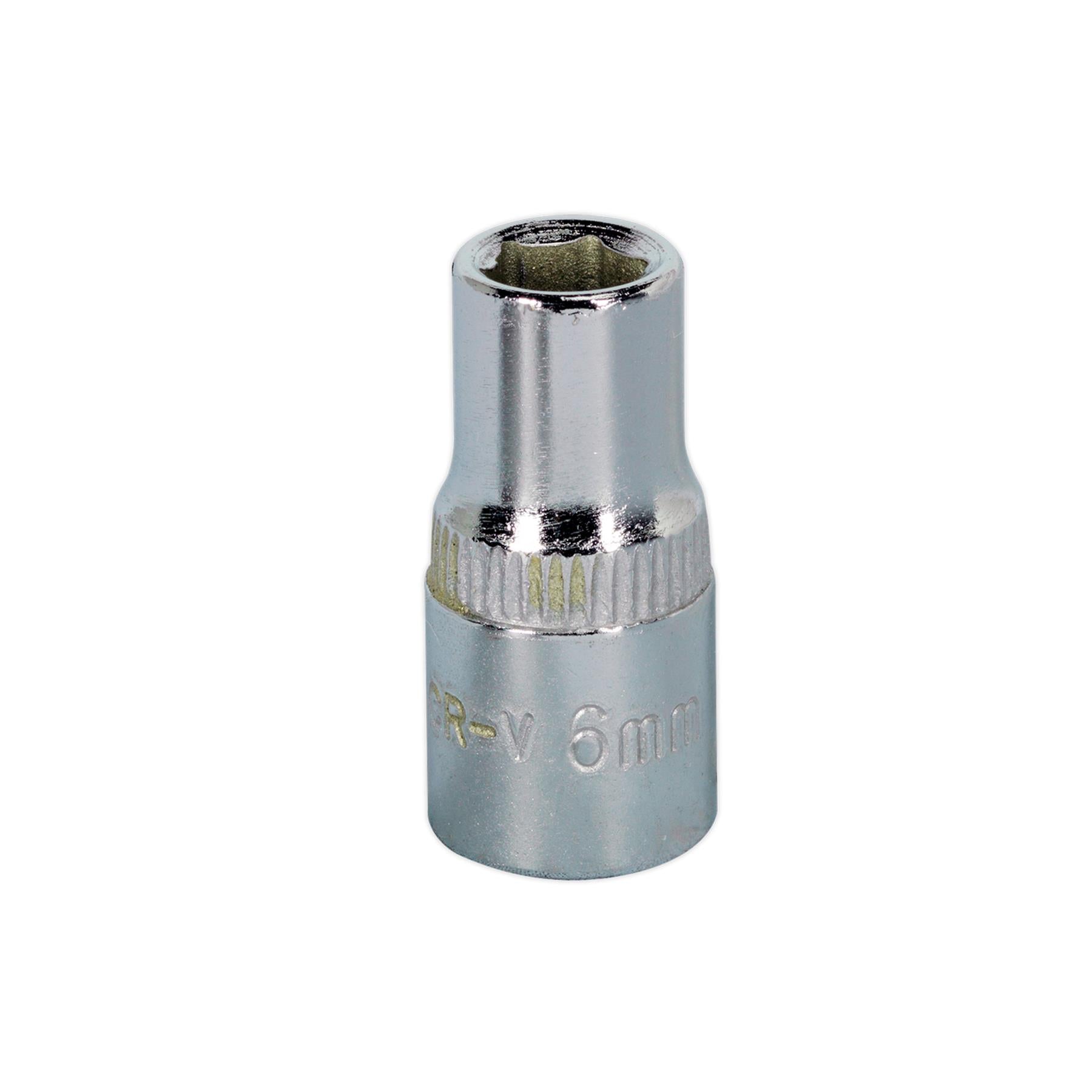 Sealey WallDrive Socket 6mm 1/4"Sq Drive Fully Polished