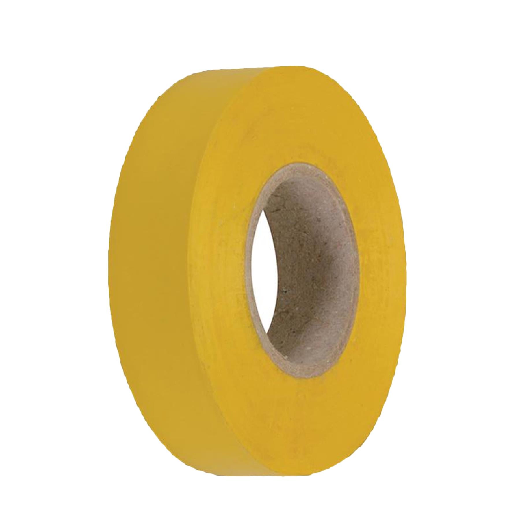 5 x PVC Insulation Electrical Tape Flame Retardent Yellow  19mm x 33mm