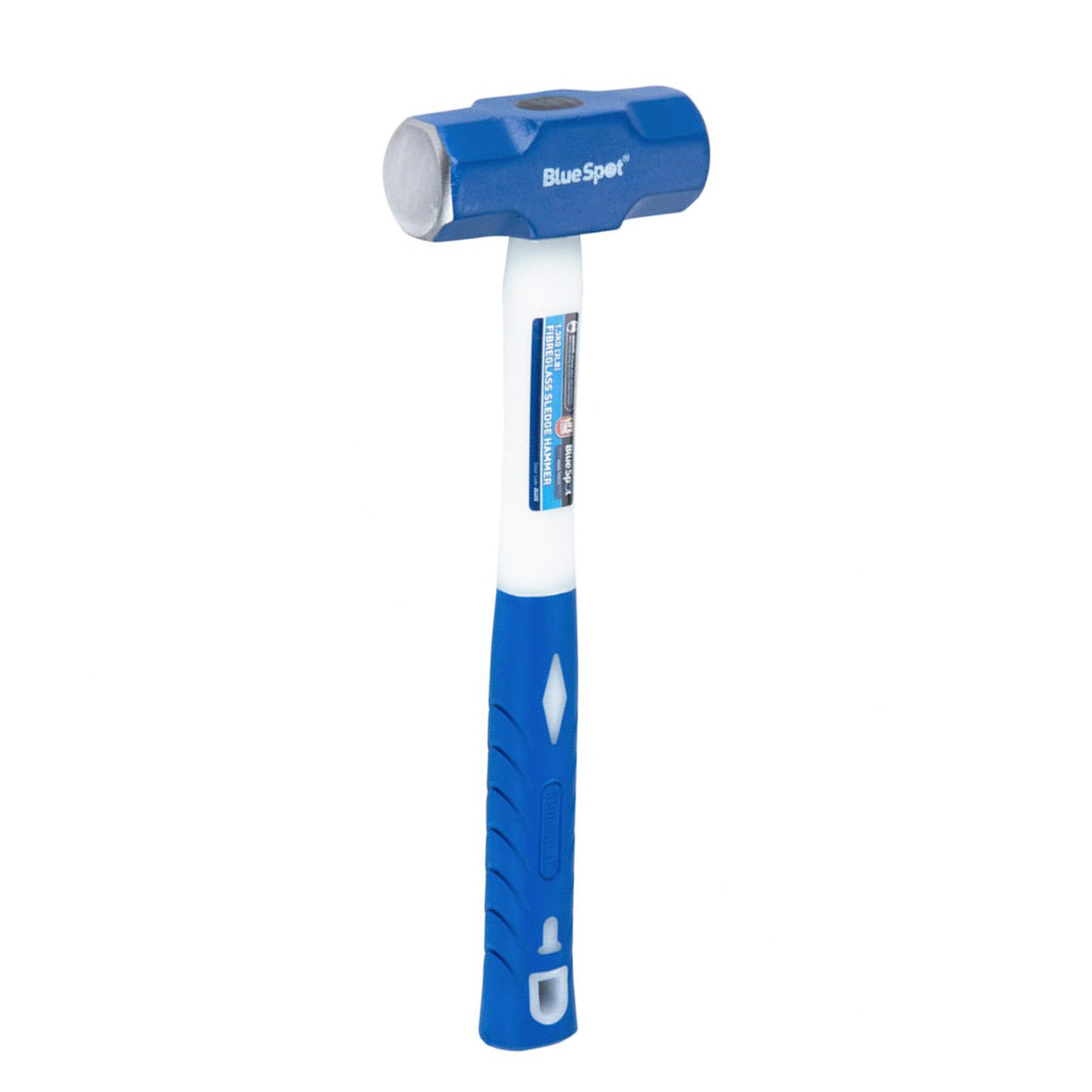 BlueSpot 3lb (1.3kg) Heavy Duty Sledge Hammer SteelHead FibreGlass Shaft Rubber Grip