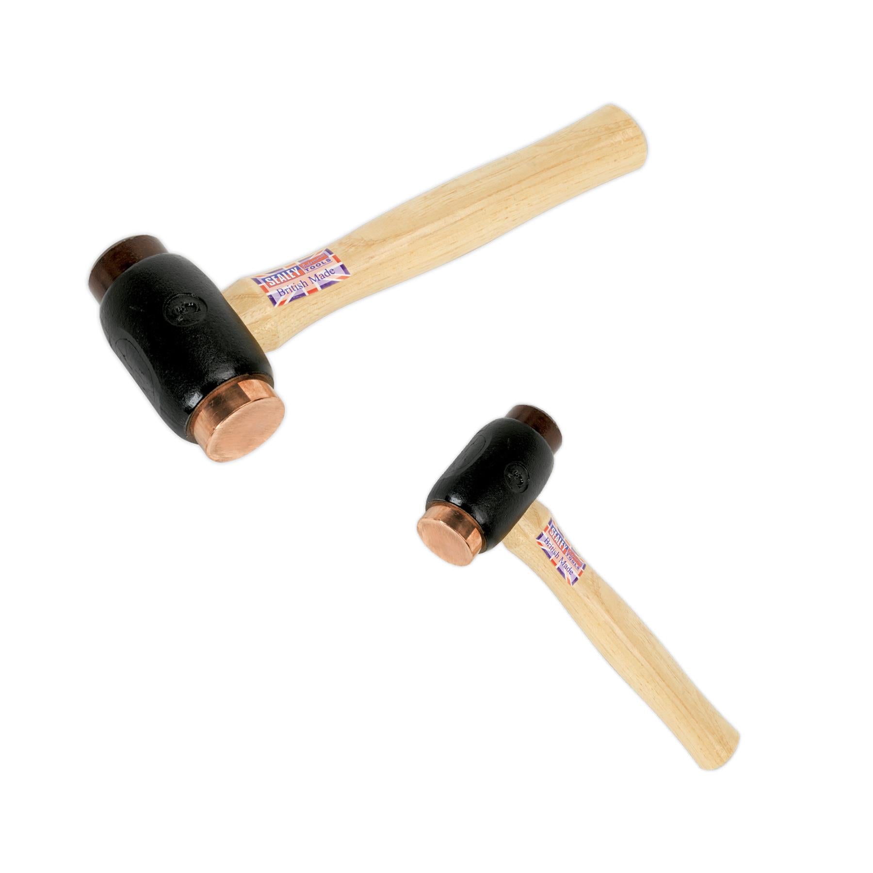 Sealey Copper/Rawhide Faced Hammer 3.5lb Hickory Shaft