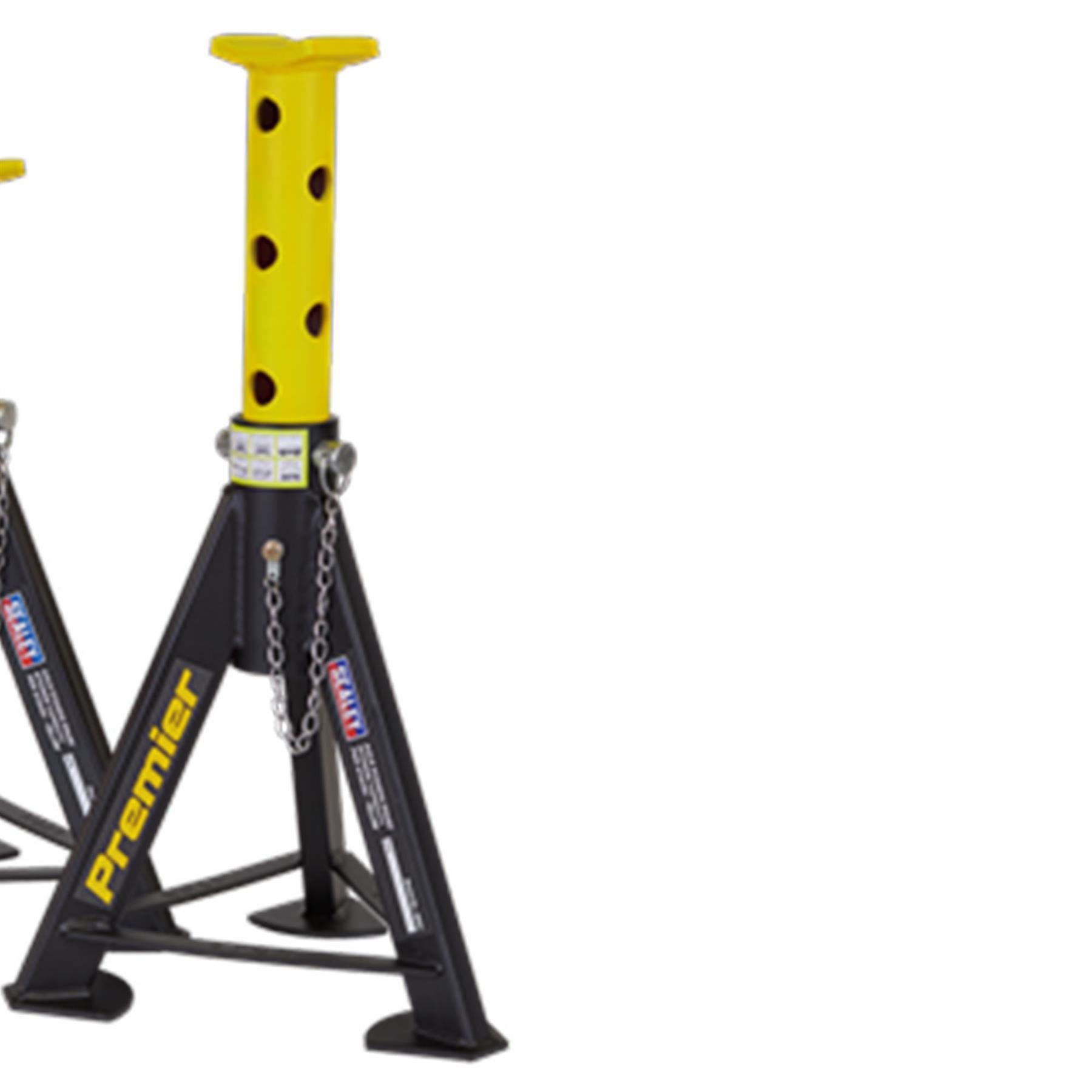 Sealey Axle Stands (Pair) 6tonne Capacity per Stand - Yellow
