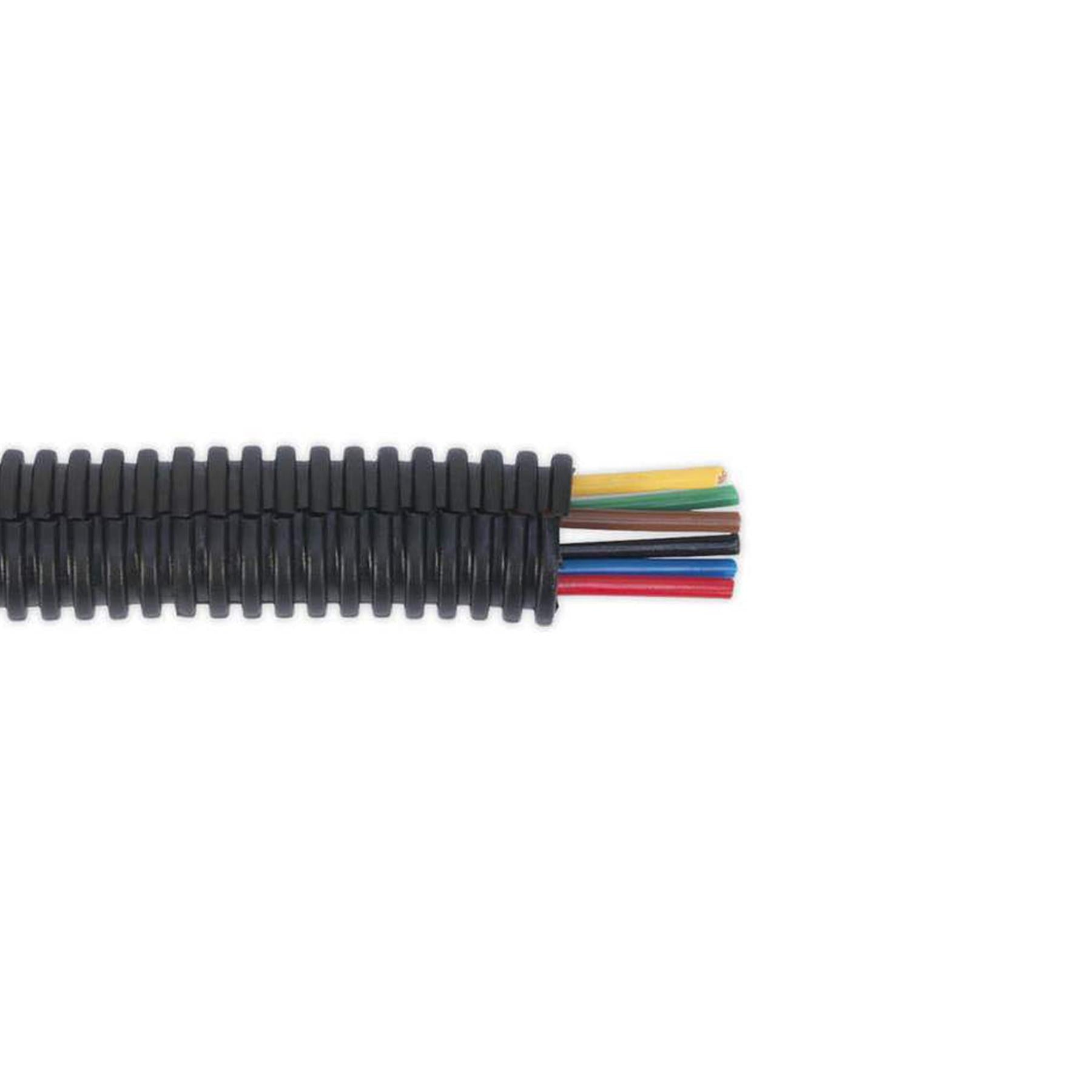 Sealey Convoluted Cable Sleeving Split Ø12-16mm 50m
