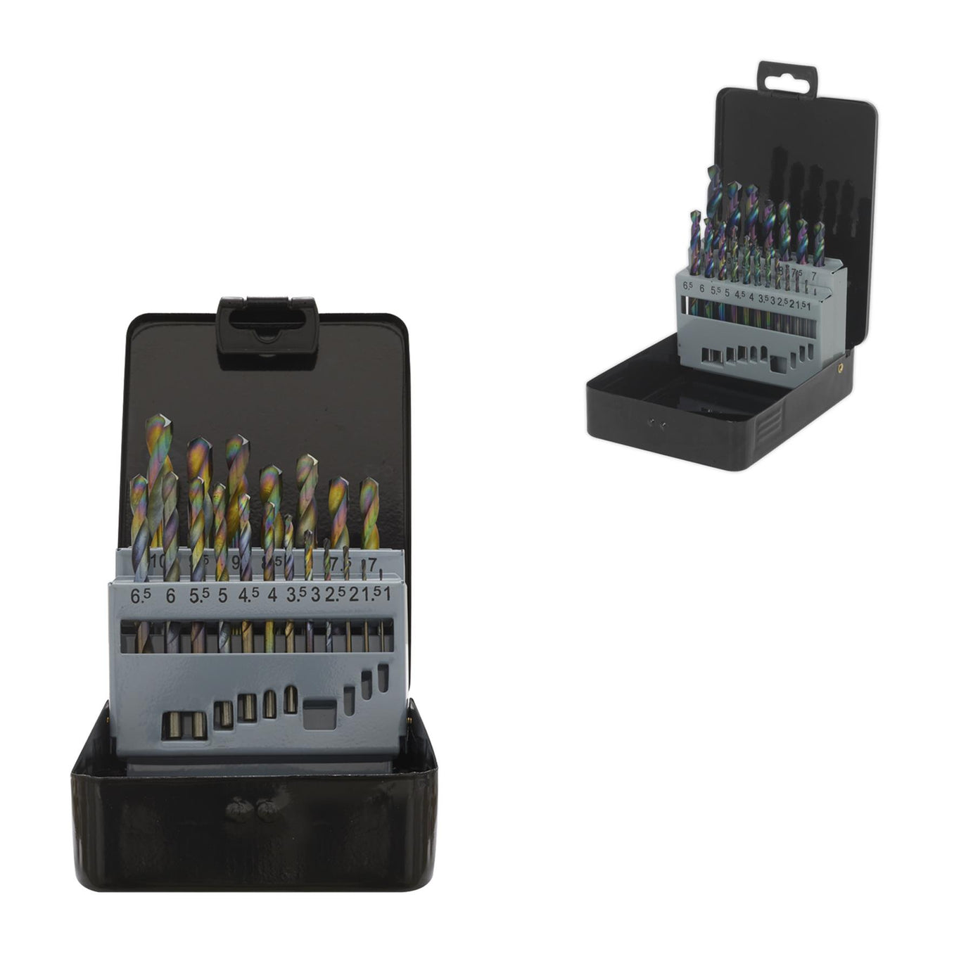 Sealey HSS Drill Bit Set 19pc Edge Ground Metric DIN 338