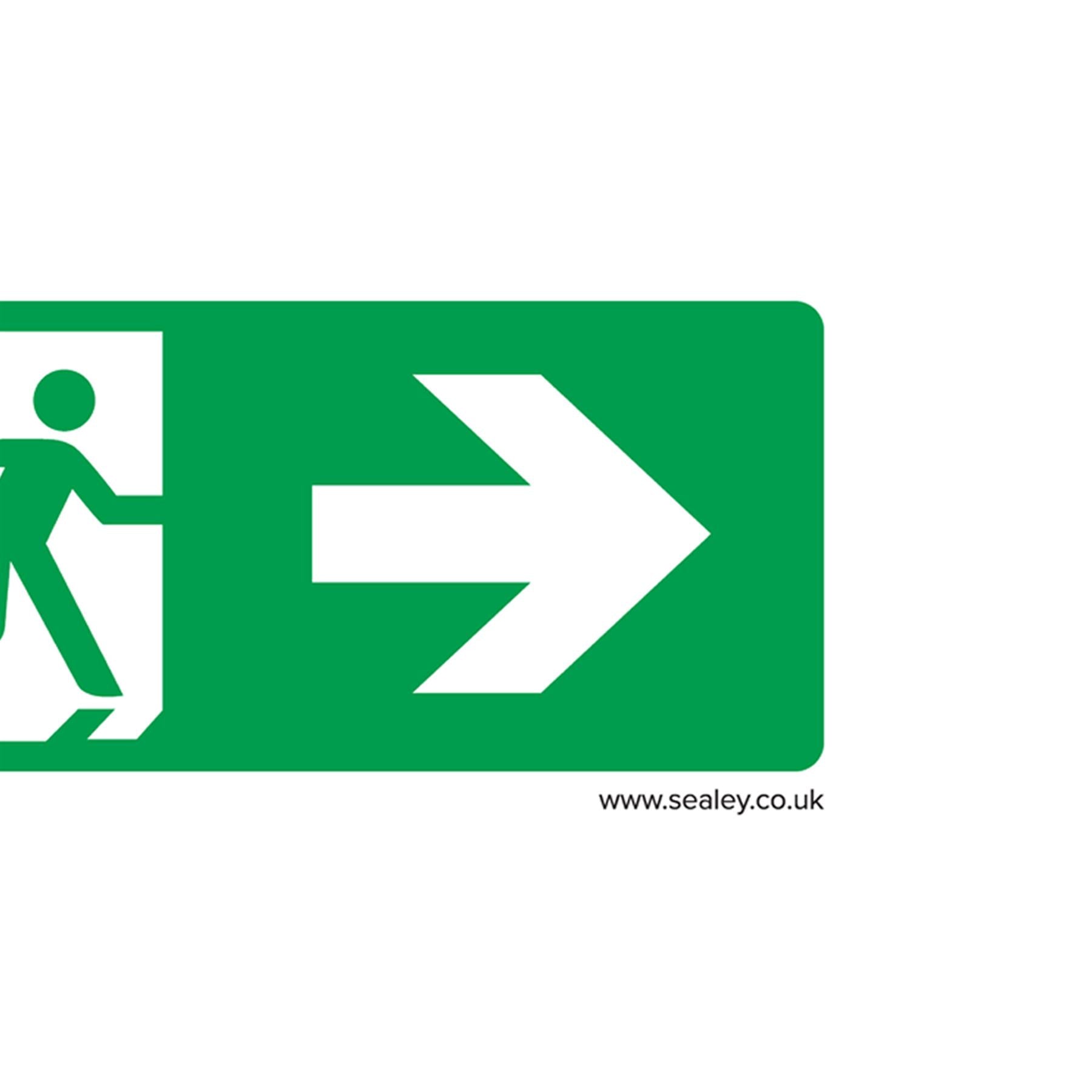 Safe Conditions Safety Sign - Fire Exit (Right) - Self-Adhesive Vinyl