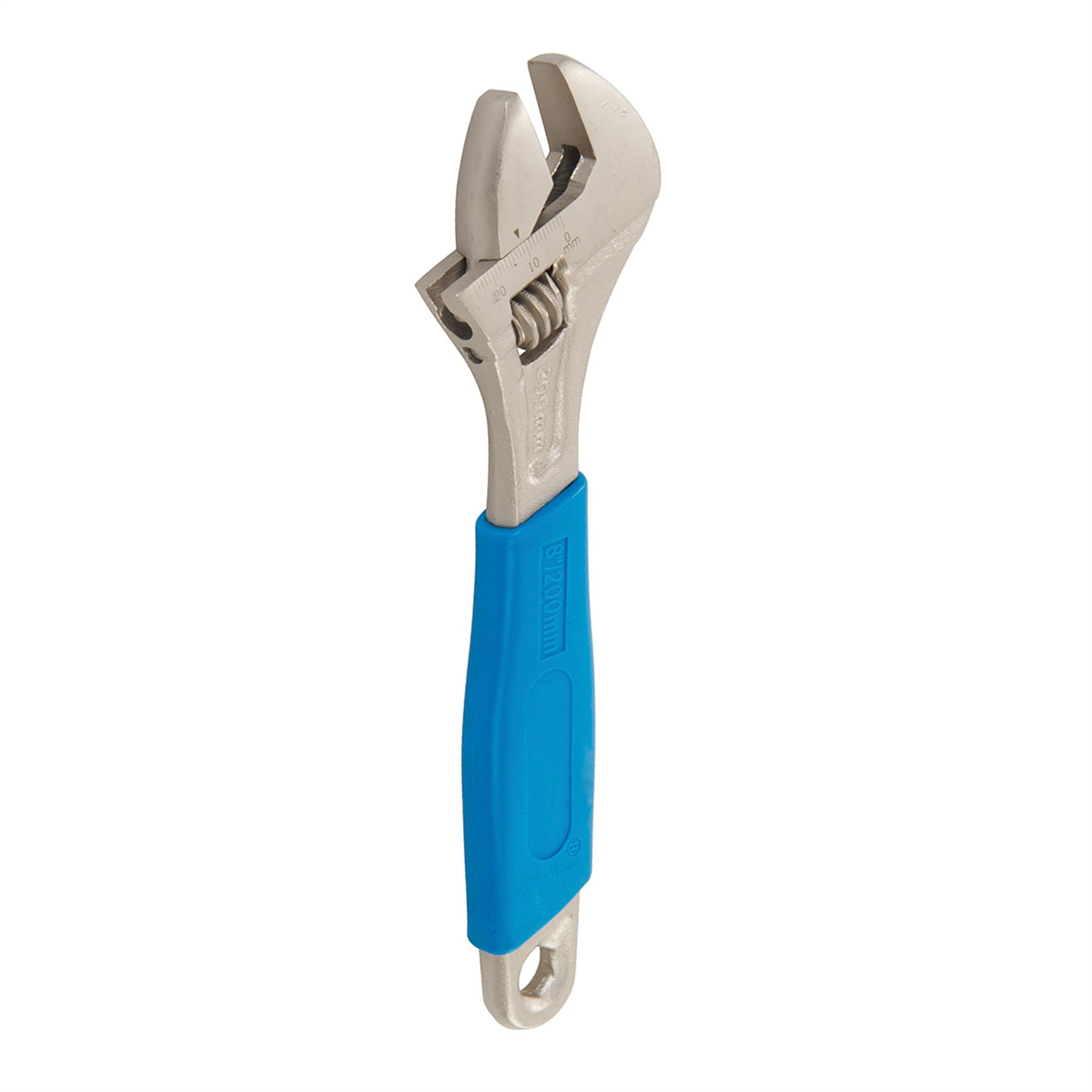 Adjustable Wrench Length 200mm - Jaw 22mm Corrosion-Resistant Satin Finish