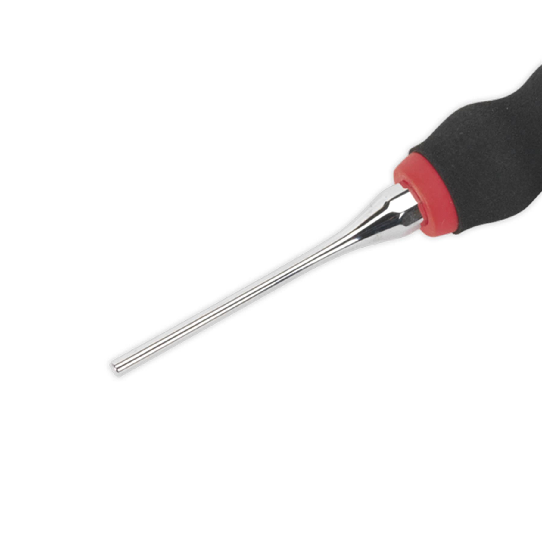 Sealey Sheathed Parallel Pin Punch Ø3mm Chrome Molybdenum Steel