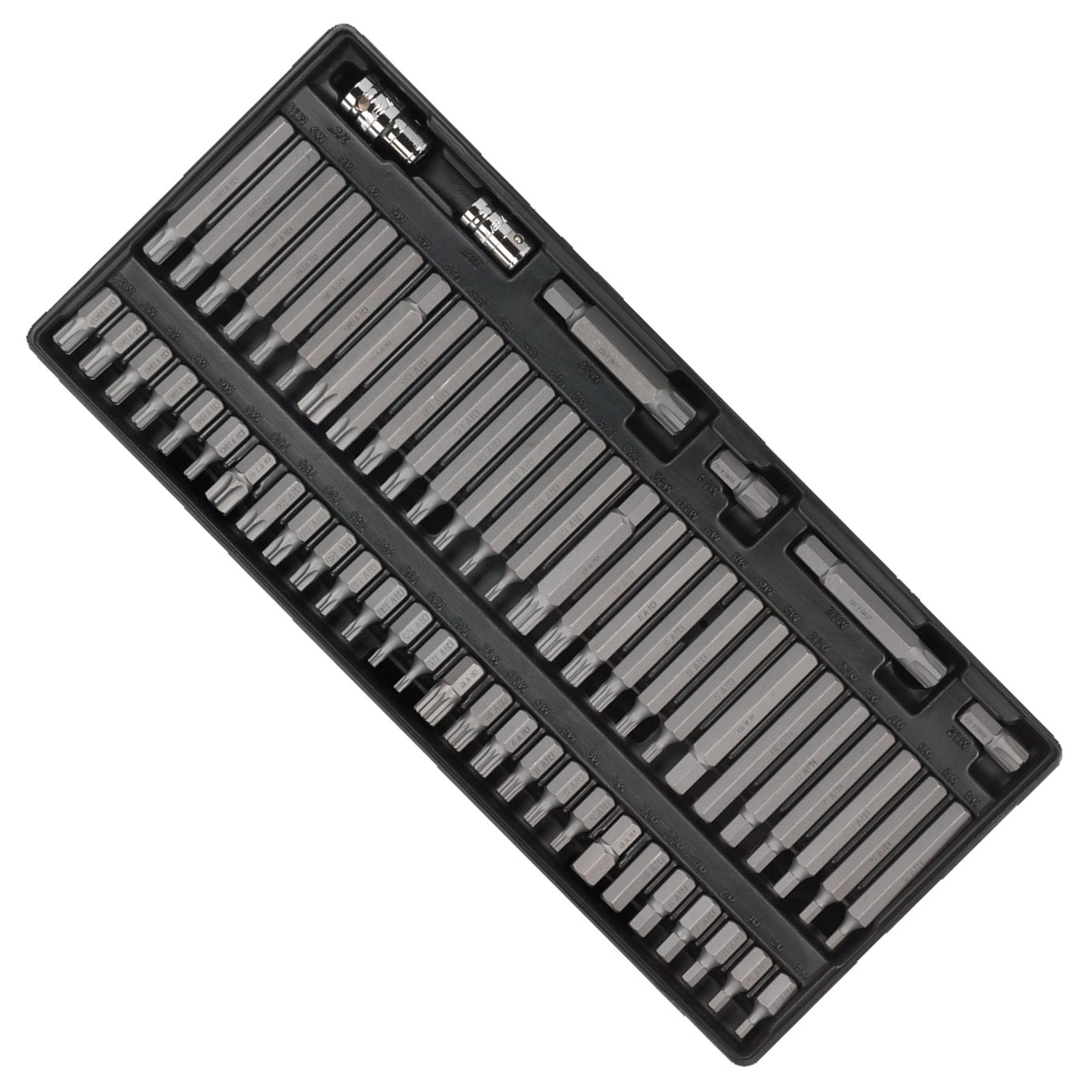Sealey Tool Tray with Security TRX-Star/Hex/Ribe/Spline Bit Set 60p