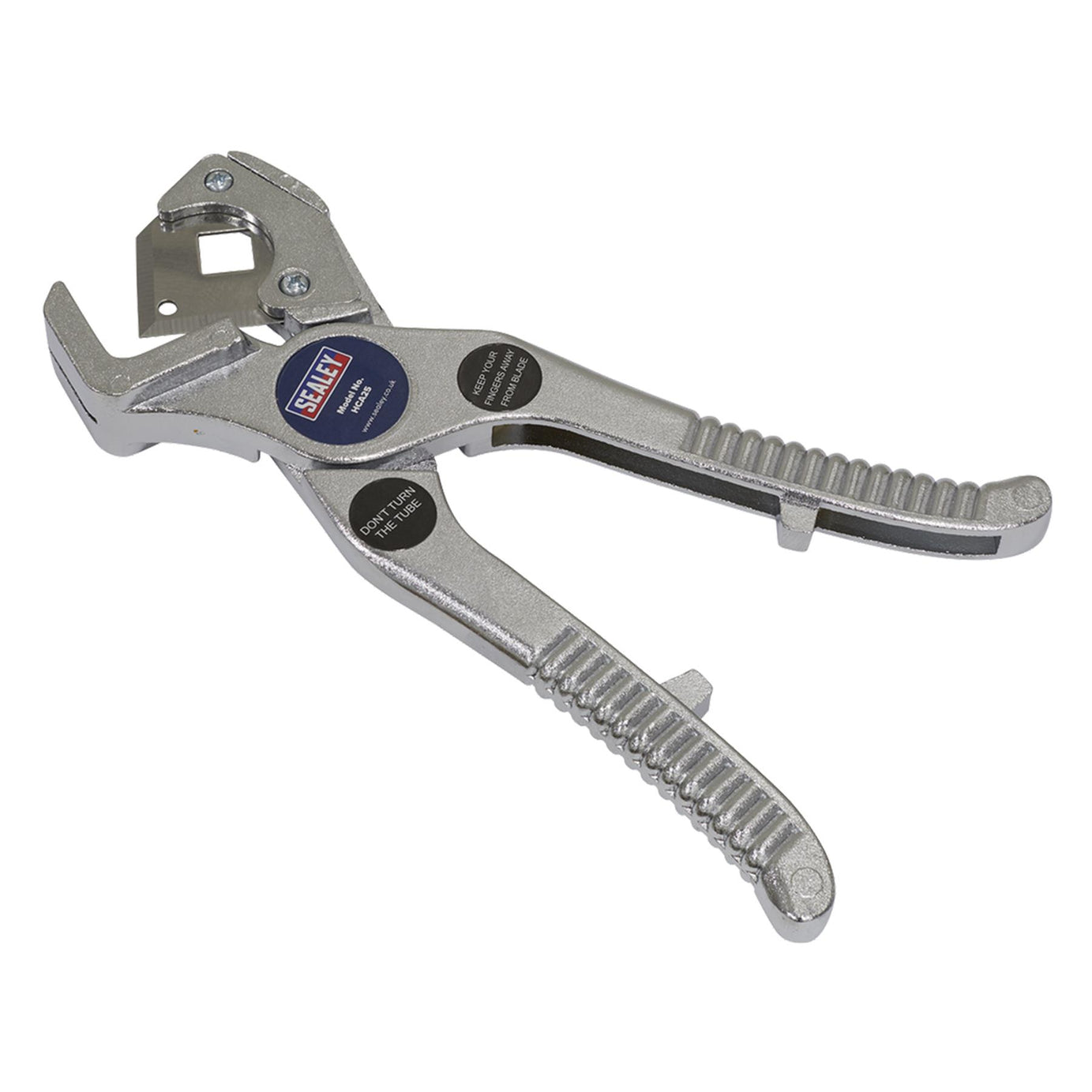 Sealey Rubber & Reinforced Hose Cutter 3-25mm Die-Cast Alloy