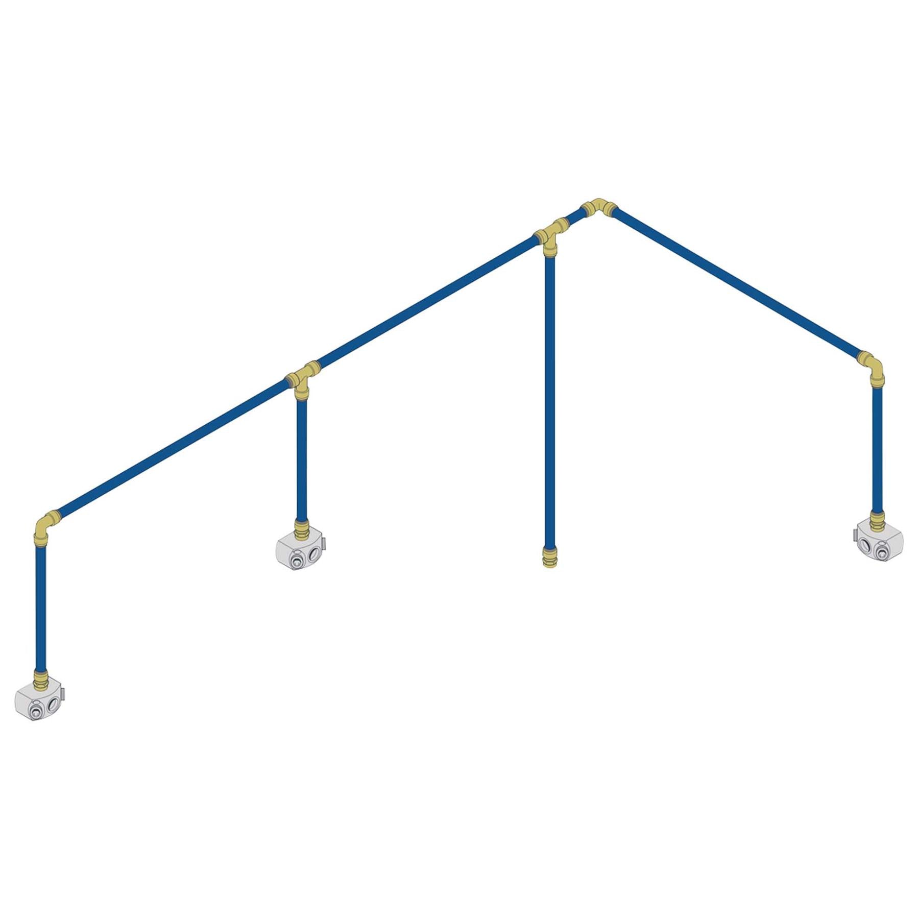 Sealey SharkBite® 18m 3 Drop Air Supply System Kit