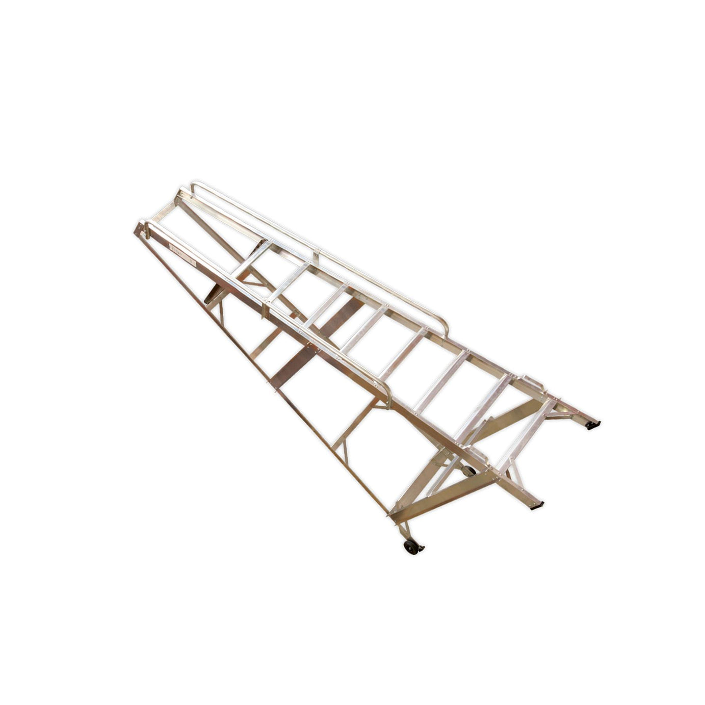 Sealey Warehouse Steps 12-Tread - WS12 Non-Slip Safety Hand Rails