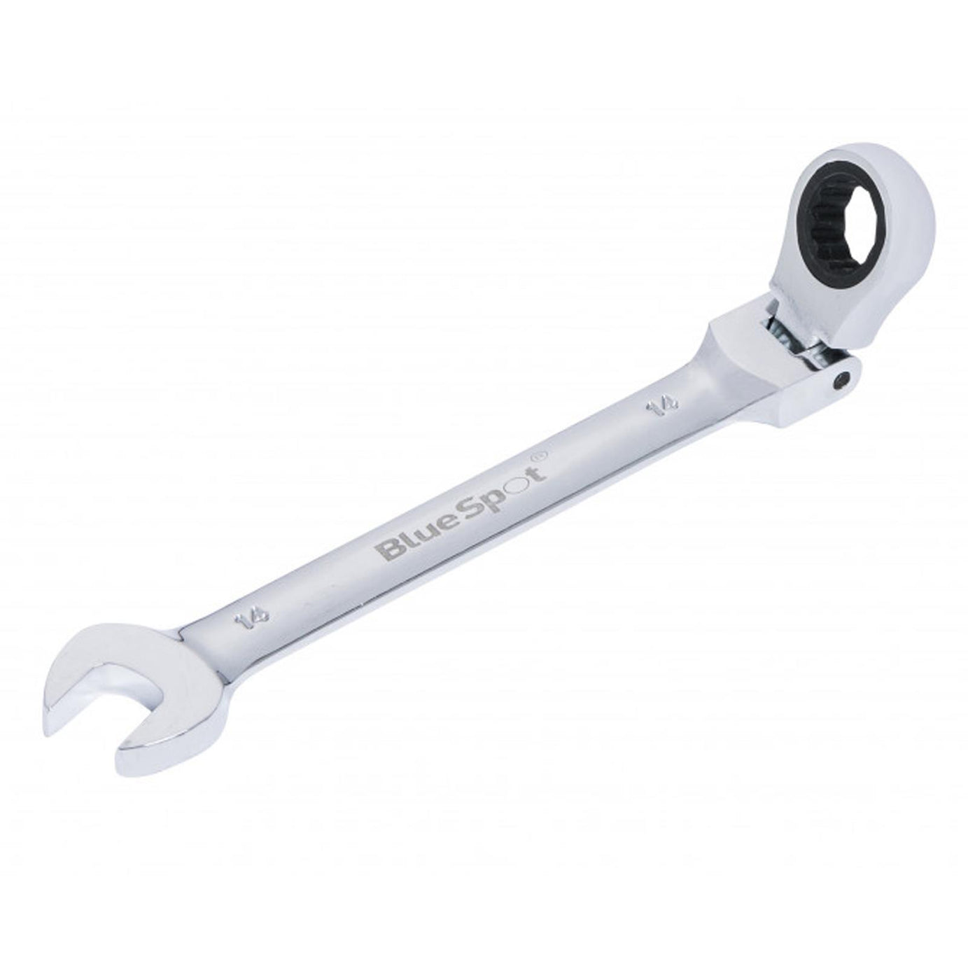 BlueSpot Ratchet Spanner Combination Flexible Head Wrench Metric 14mm