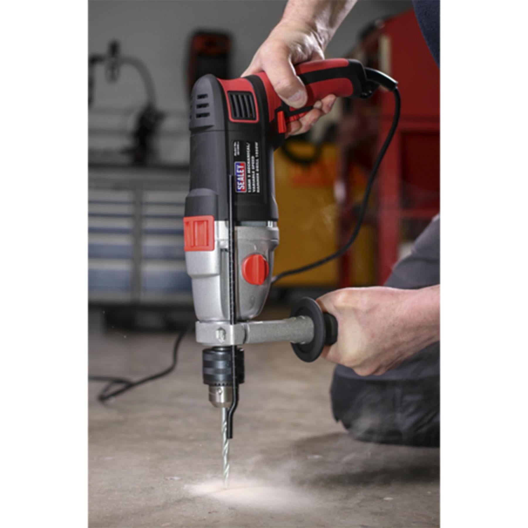 Sealey Hammer Drill 13mm 2 Mechanical/Variable Speed 1050W/230V