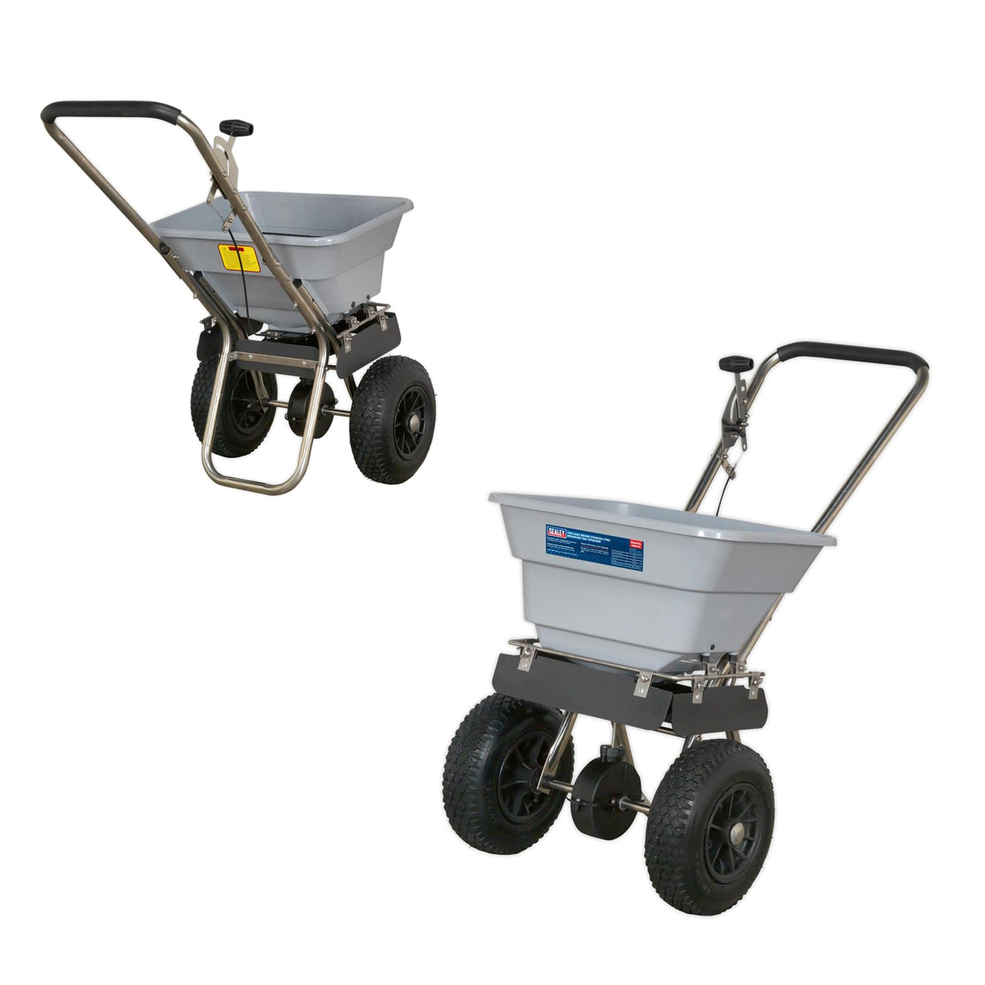 Sealey Stainless Steel Broadcast Salt Spreader 37kg Walk Behind