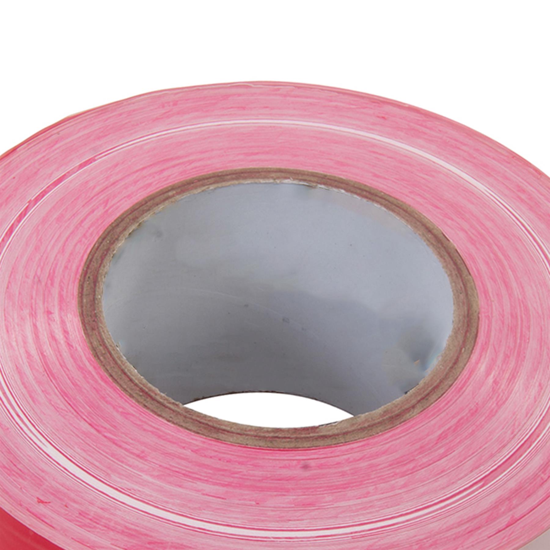 Barrier Tape - 70mm X 500M Red/White Safety For Marking Out Hazardous Areas