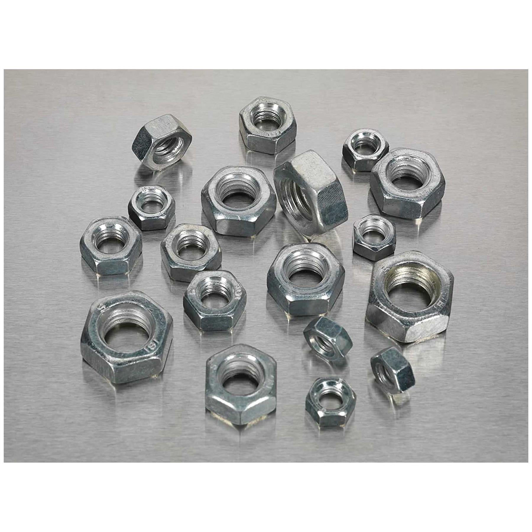 Sealey Steel Nut Assortment 320pc 1/4"-1/2"UNC