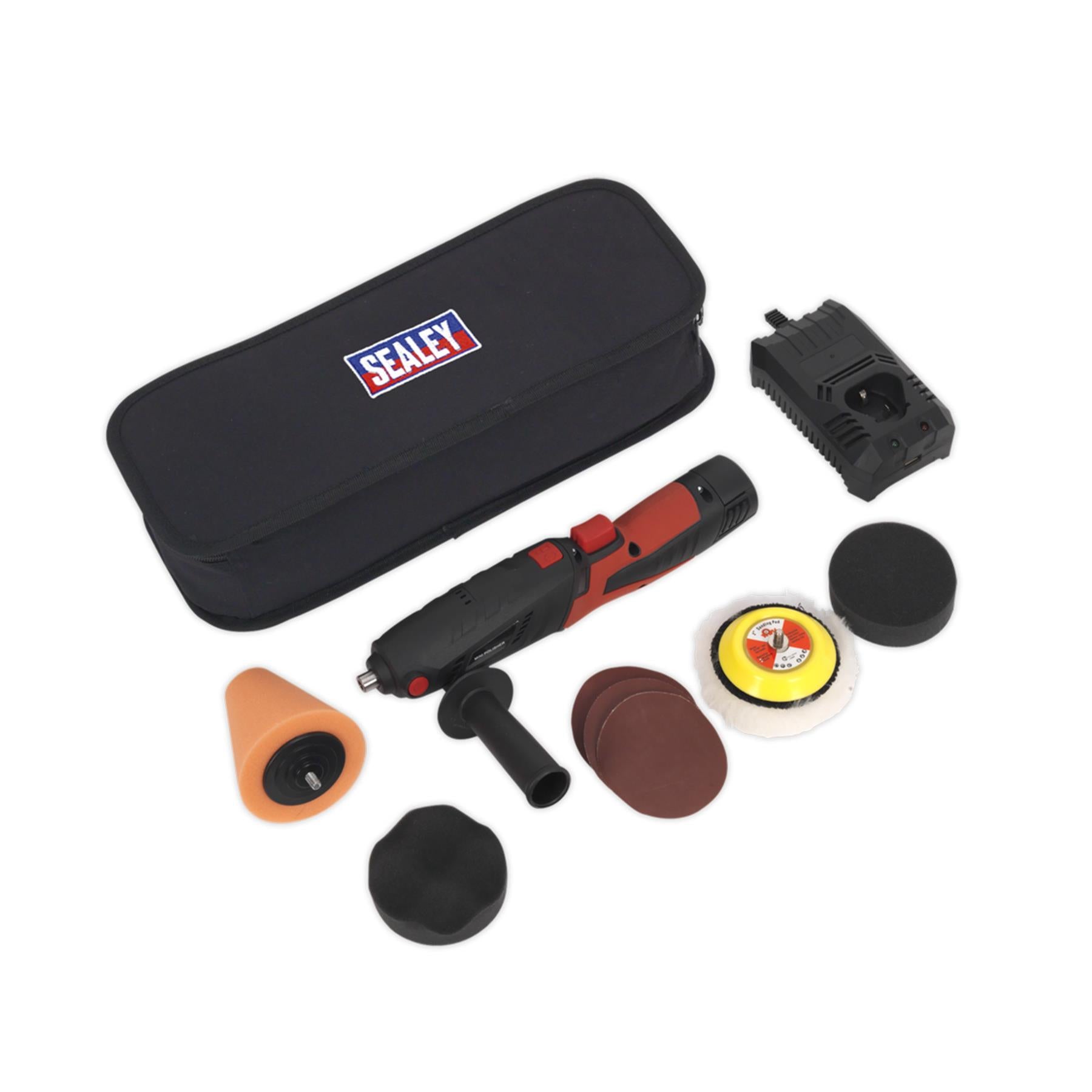 Sealey Cordless Mini Sander/Polisher Kit 12V