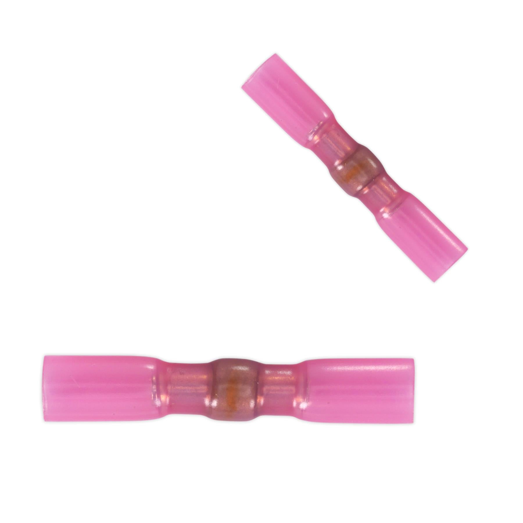 Sealey Heat Shrink Butt Connector with Crimp & Solder Red Pk of 25