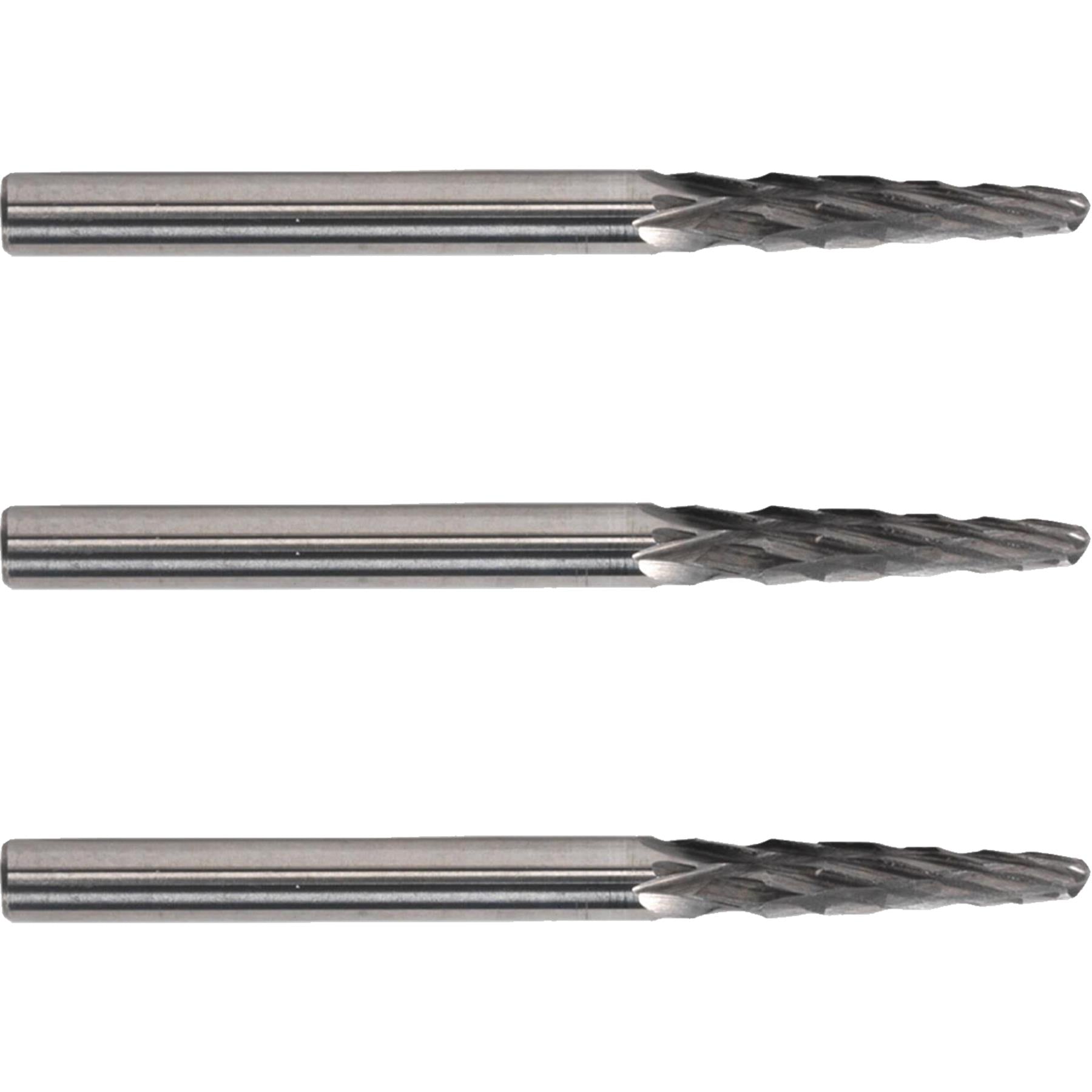 Sealey Micro Carbide Burr Ball Nose Taper 3mm Pack of 3