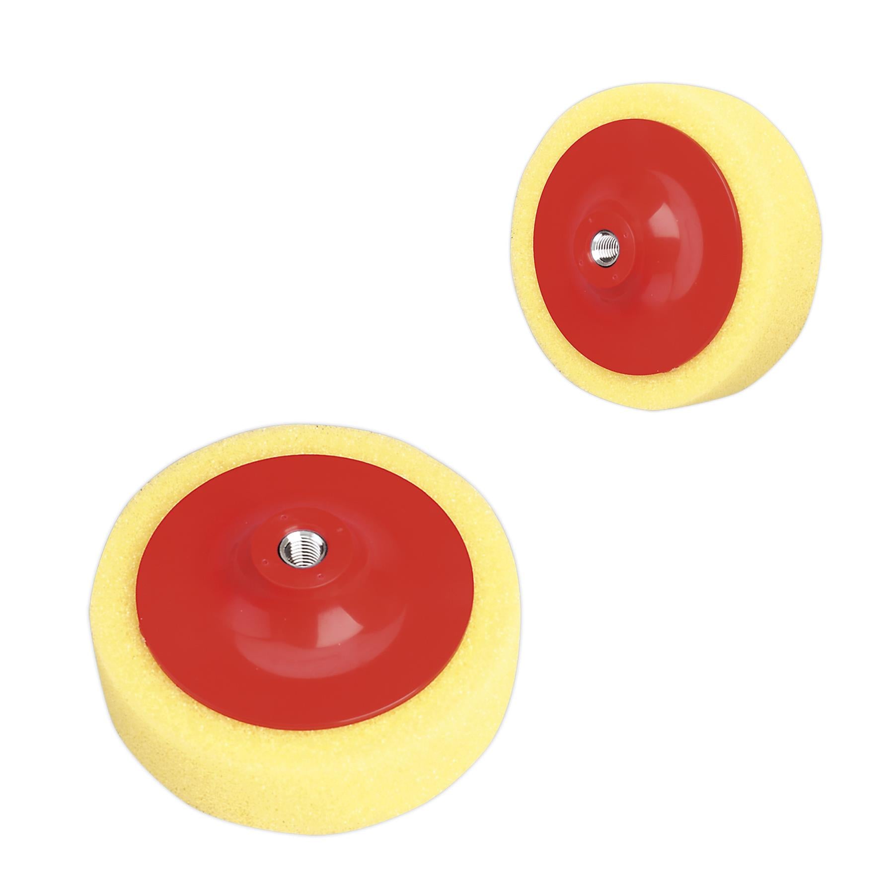 Sealey Buffing & Polishing Foam Head 150x50mm M14x2mm Yellow/Coarse