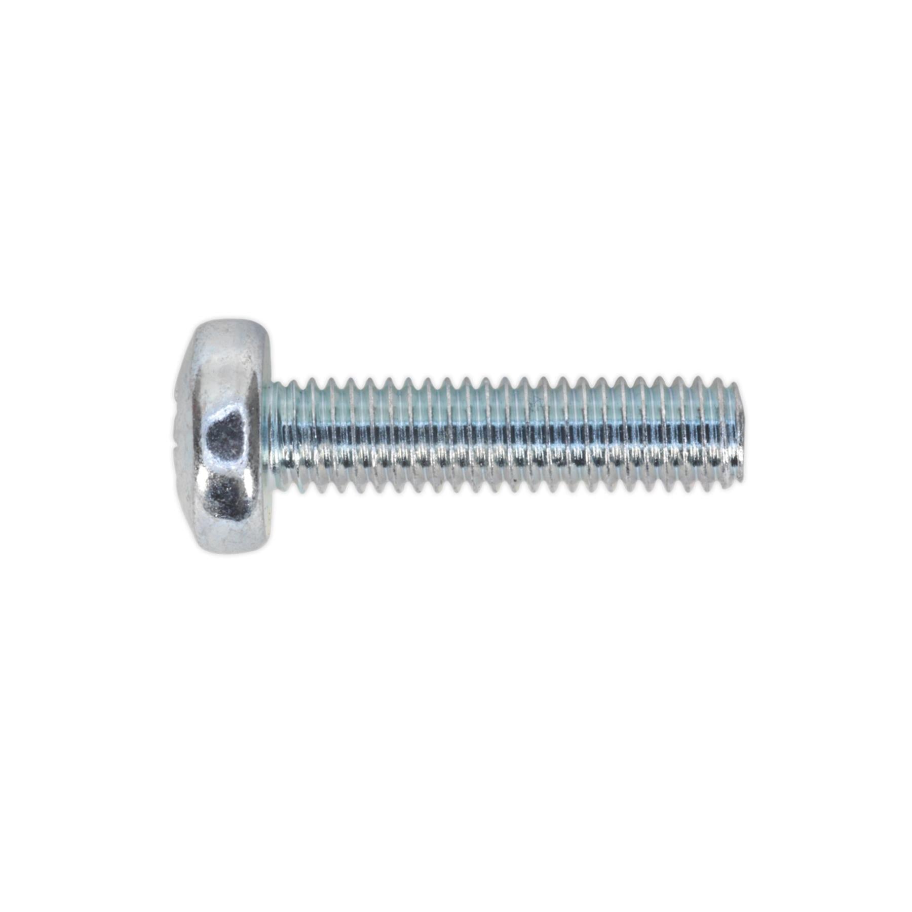 Sealey Machine Screw M5 x 20mm Pan Head Pozi Zinc Pack of 100