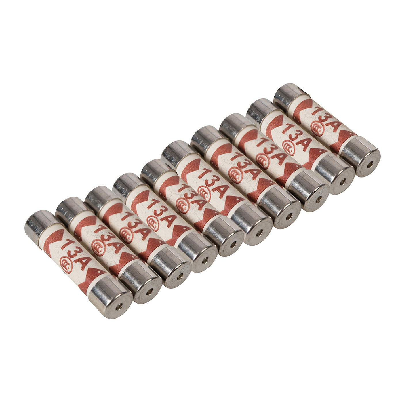 Electric Premium Quality Fuses 10pk 13a Fast Acting Replacement Safety