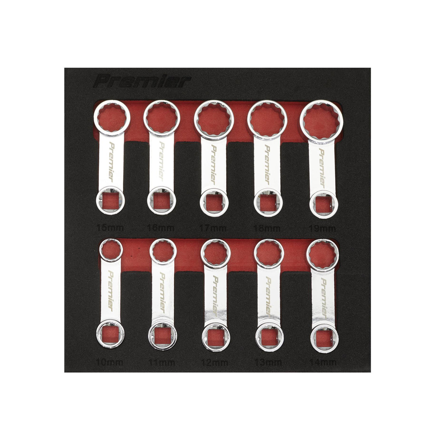 Sealey Torque Adaptor Spanner Set 10pc 3/8"Sq Drive - Metric