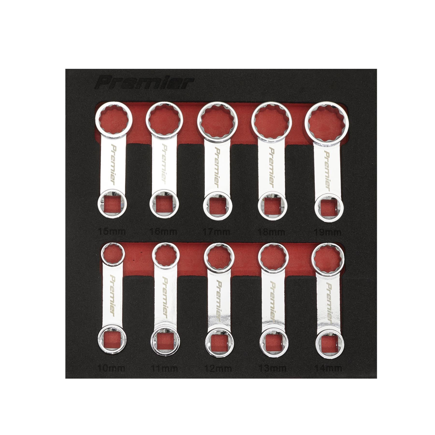 Sealey Torque Adaptor Spanner Set 10pc 3/8"Sq Drive - Metric
