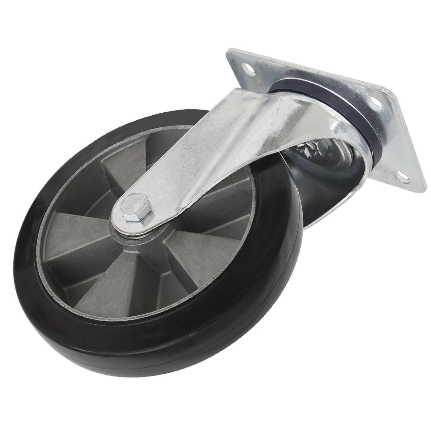 Sealey Heavy-Duty Rubber Swivel Castor Wheel 152mm