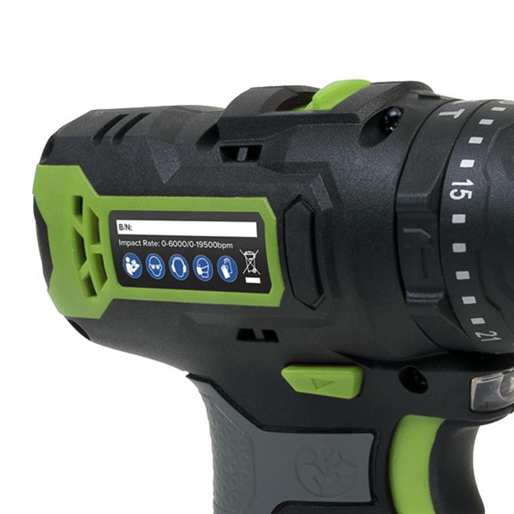 Sealey Cordless Hammer Drill/Driver Ø10mm 10.8V 2Ah