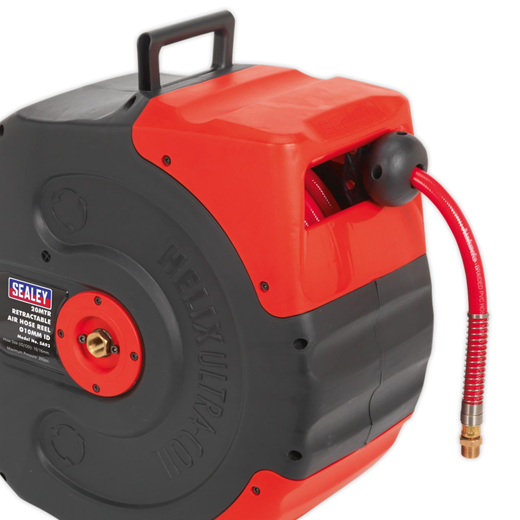 Sealey Retractable Air Hose Reel 20m 10mm ID  Garage Workshop DIY