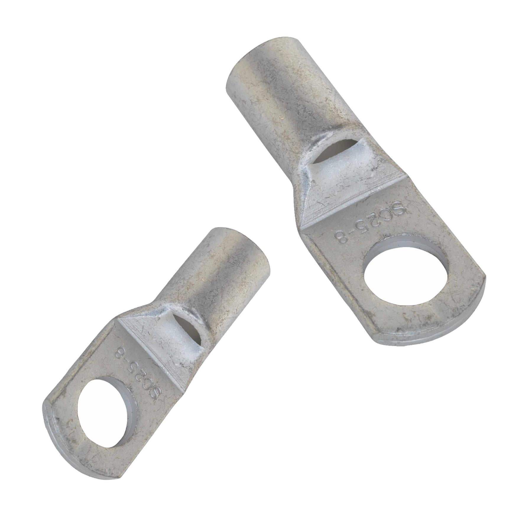 Copper Lug Terminal 25mm x 8mm Pack of 10. Sealey