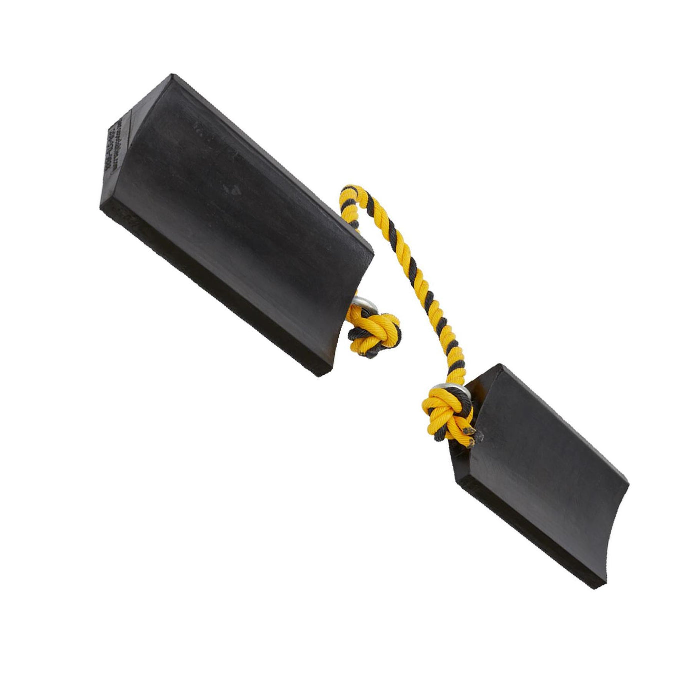 Rubber Wheel Chocks Heavy-Duty - Pair  Durable 2.1kg rubber wheel chocks Sealey