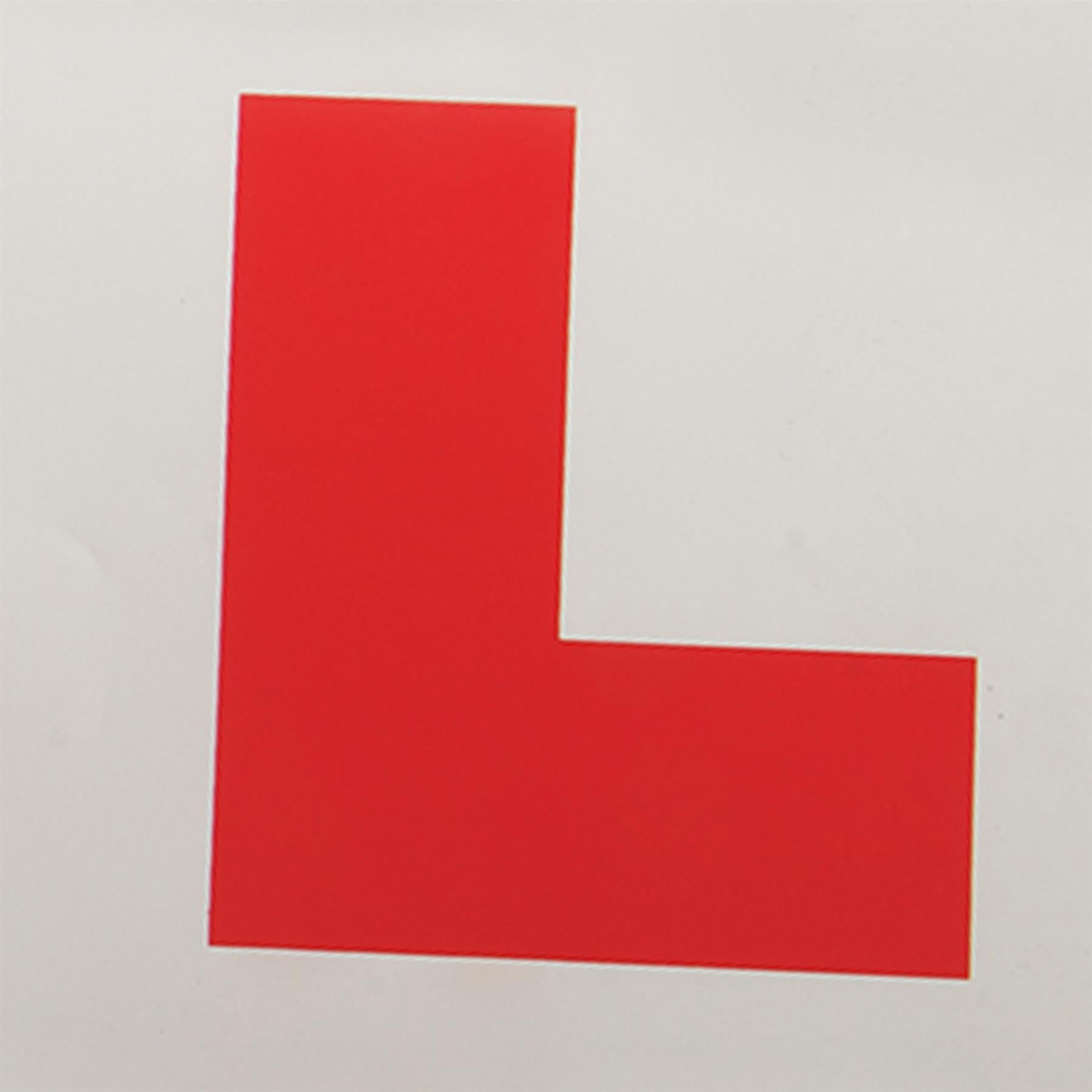 2Pce Magnetic 'L' Plates - Learner Learning Driver Safety Driving Test