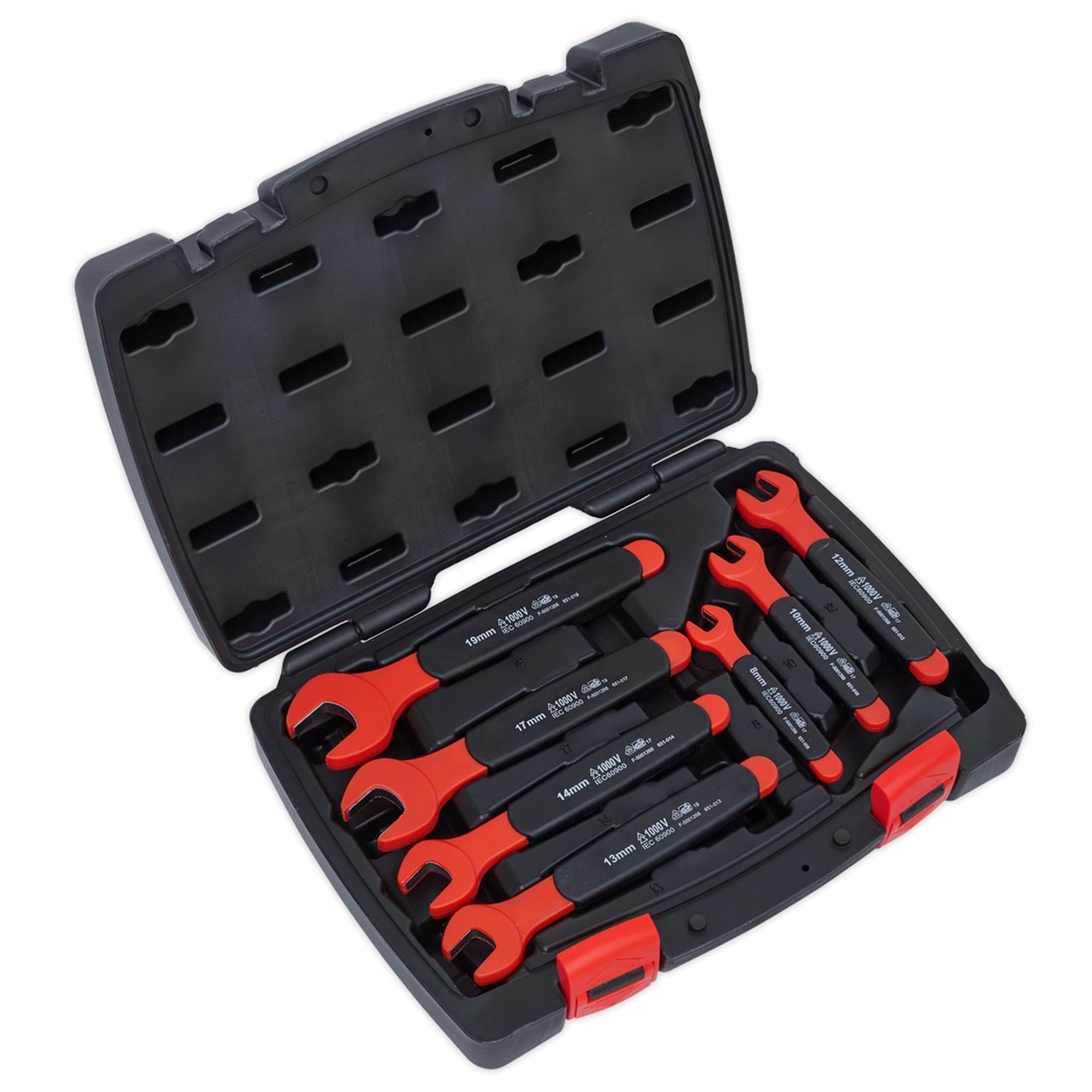 Sealey Insulated Open-End Spanner Set 7pc VDE Approved