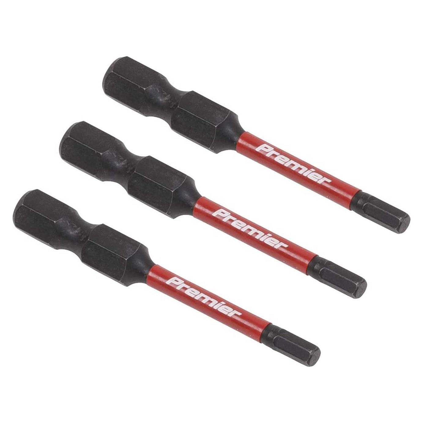 Hex 3mm Impact Power Tool Bits 50mm - 3pc