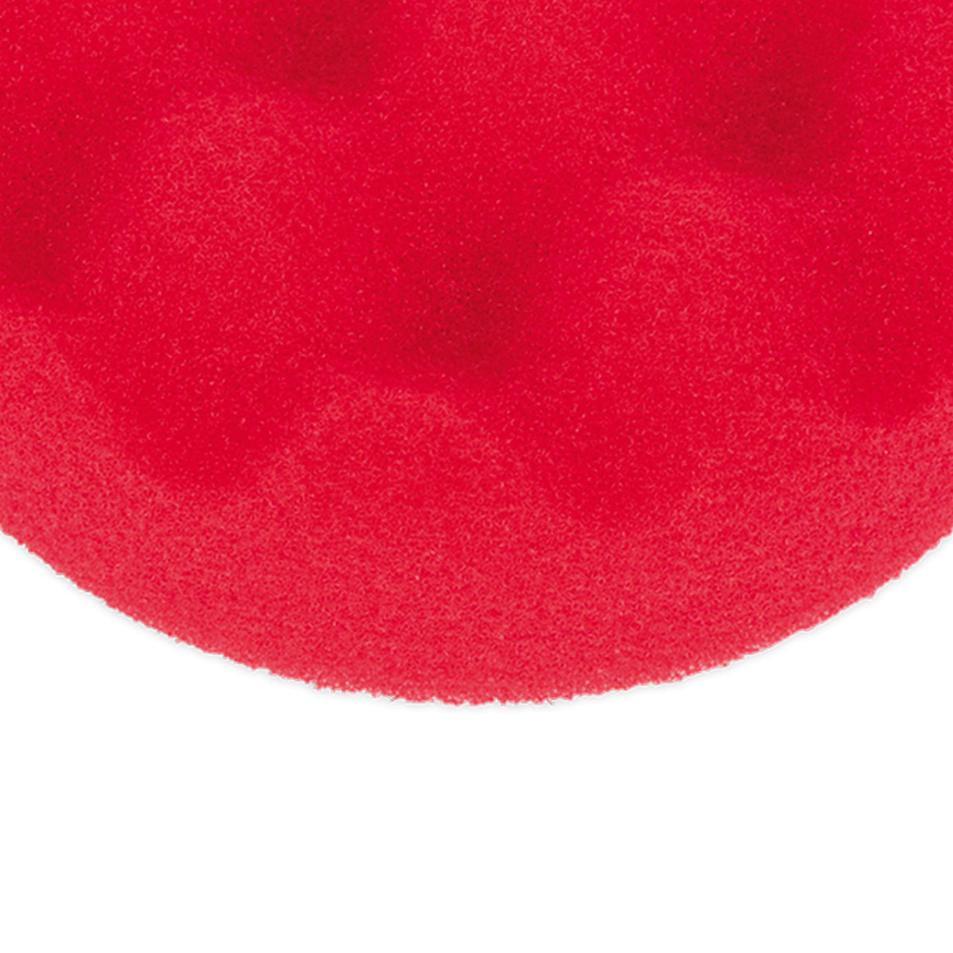 Sealey Buffing & Polishing Foam Head Hook/Loop 80x25mm Red/U-Soft
