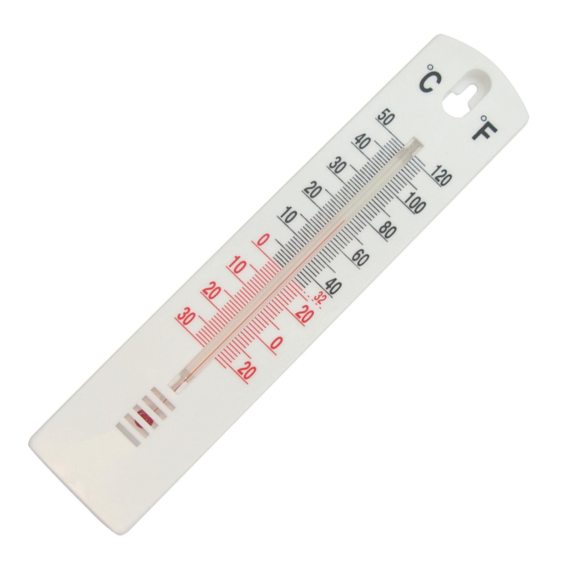 Wall Thermometer 200mm Lightweight Celsius And Fahrenheit Indoor Outdoor